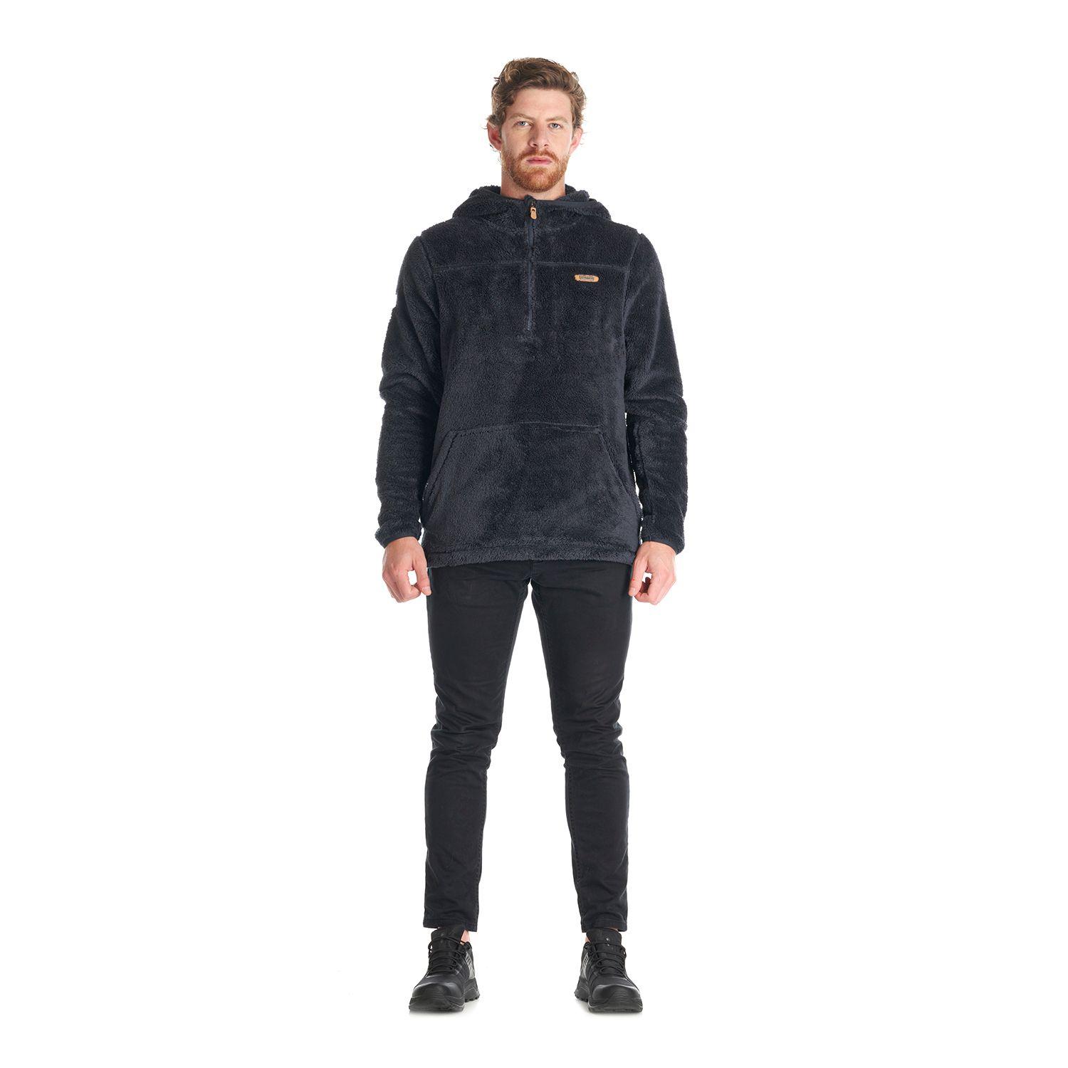 Poleron Hombre Warmy Hoody Sweatshirt Azul Marino Lippi V22-8