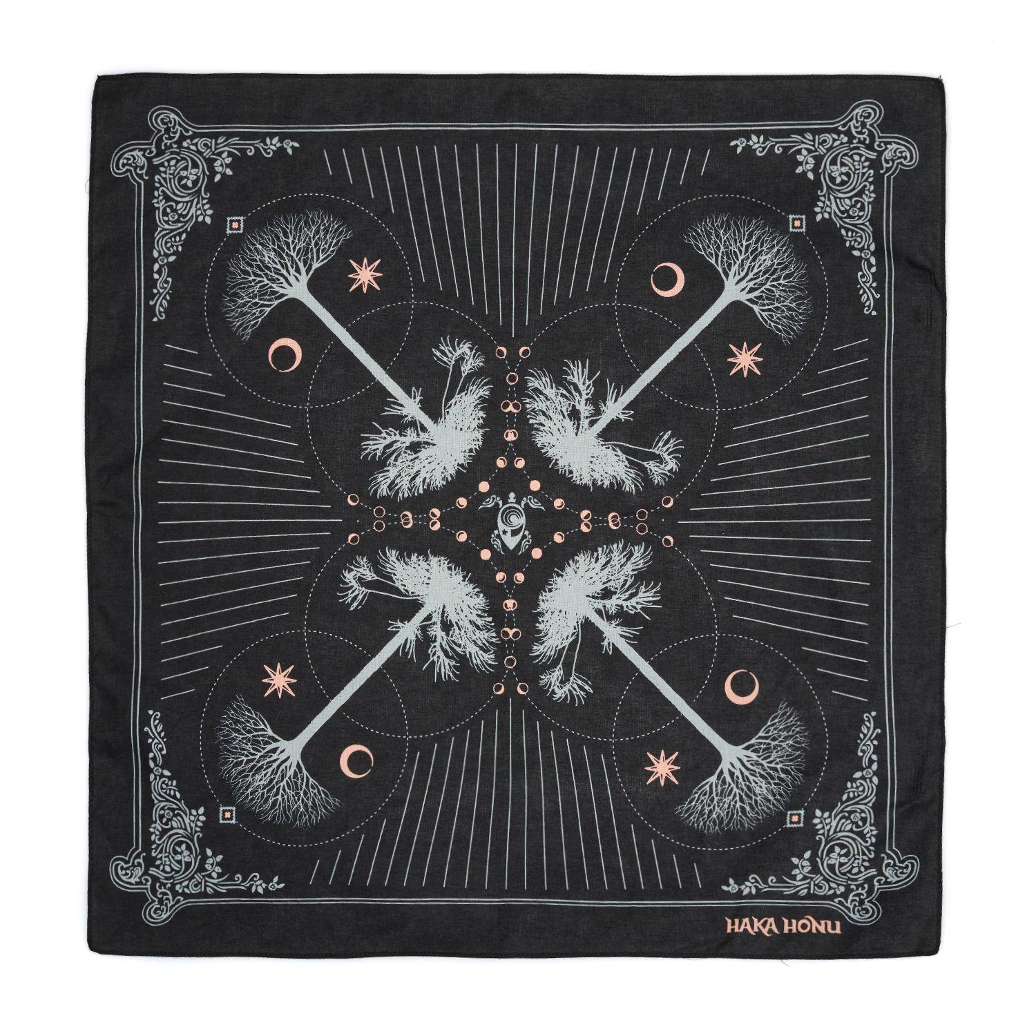 Bandana Unisex Bandana Raices Negro Haka Honu-1