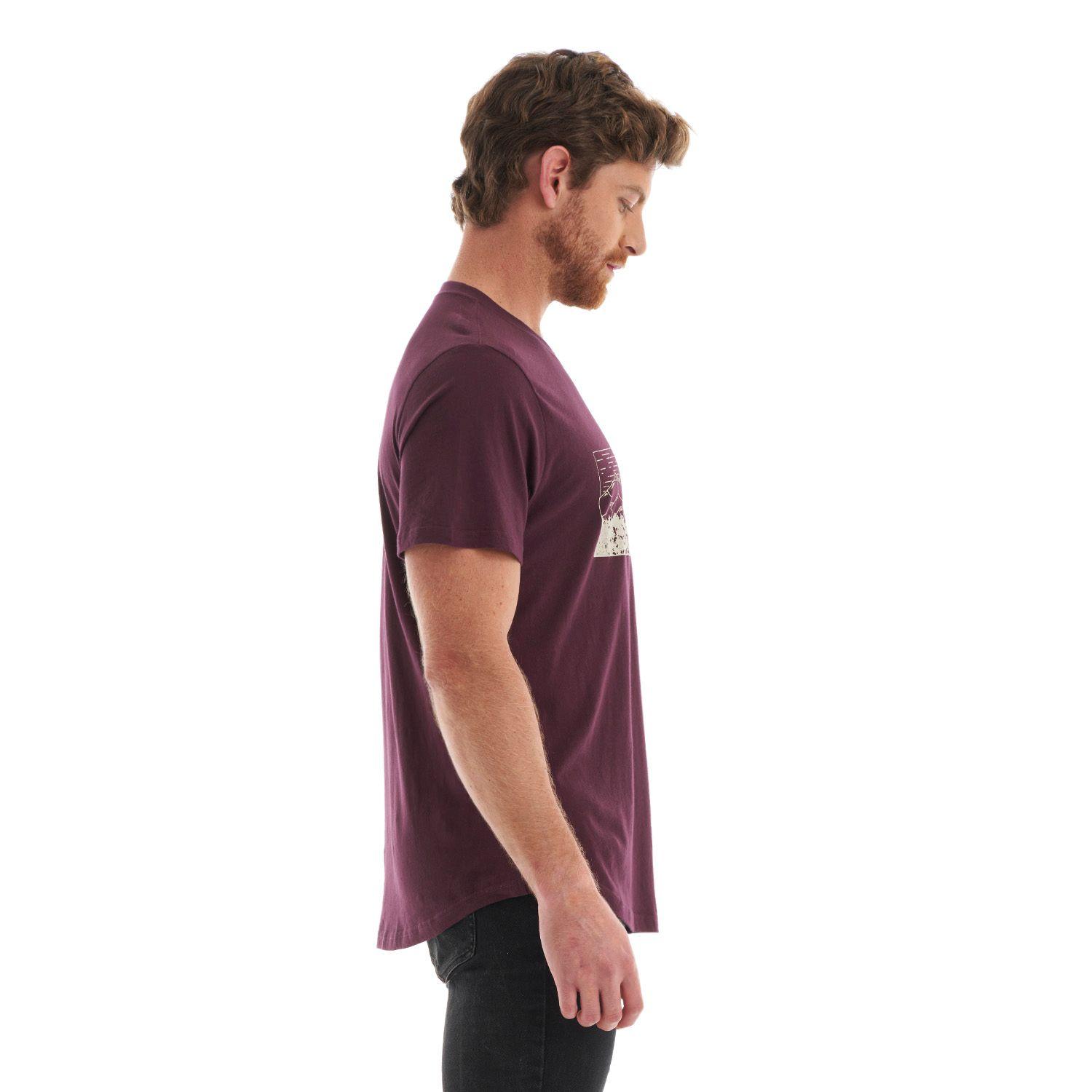 Polera Hombre Dawn UV-Stop T-Shirt Vino Lippi-3