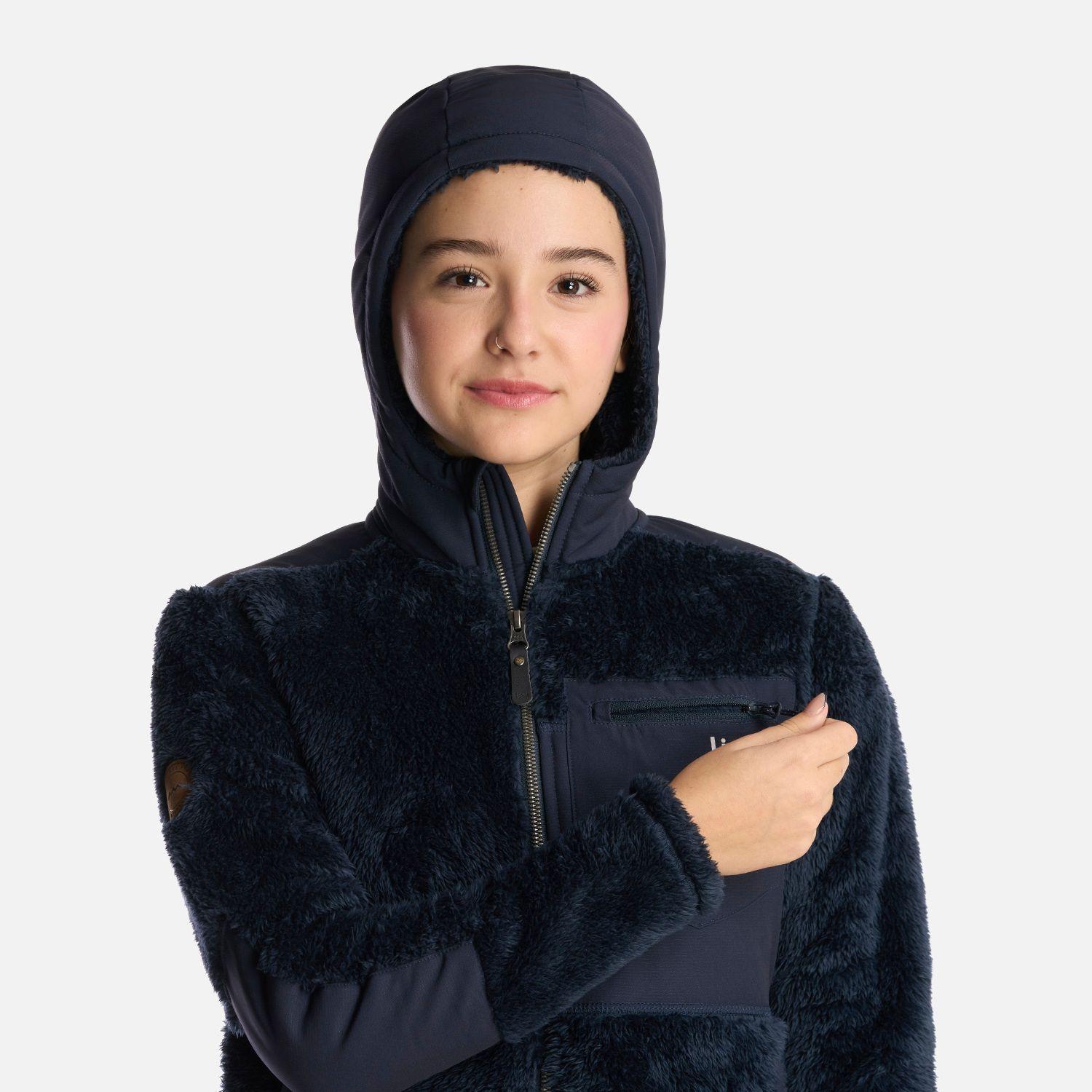 Chaqueta Teen Girl Bear Shaggy-Pro Hoody Azul Lippi I24-5