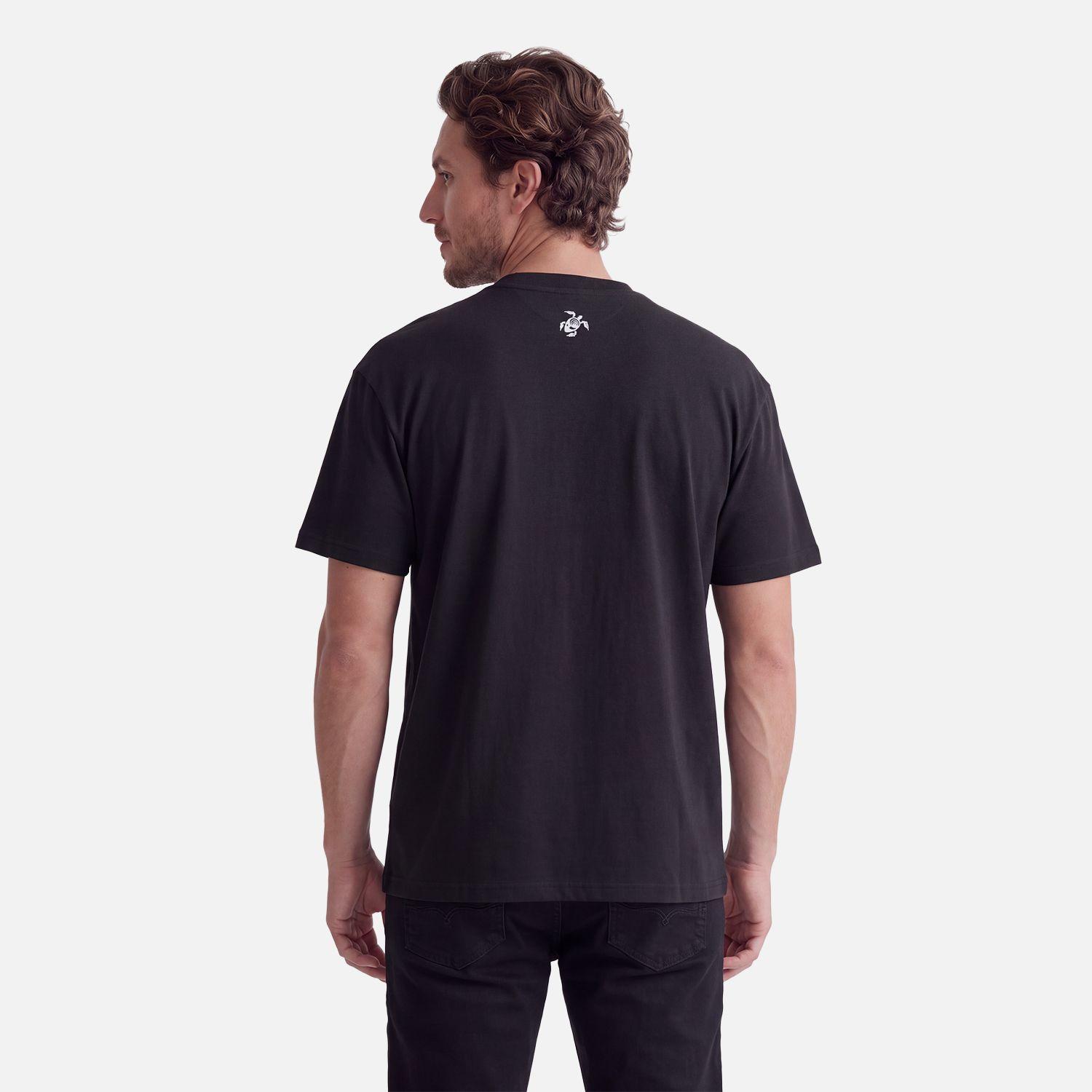 Polera Hombre Logo Negro Haka Honu V27-2