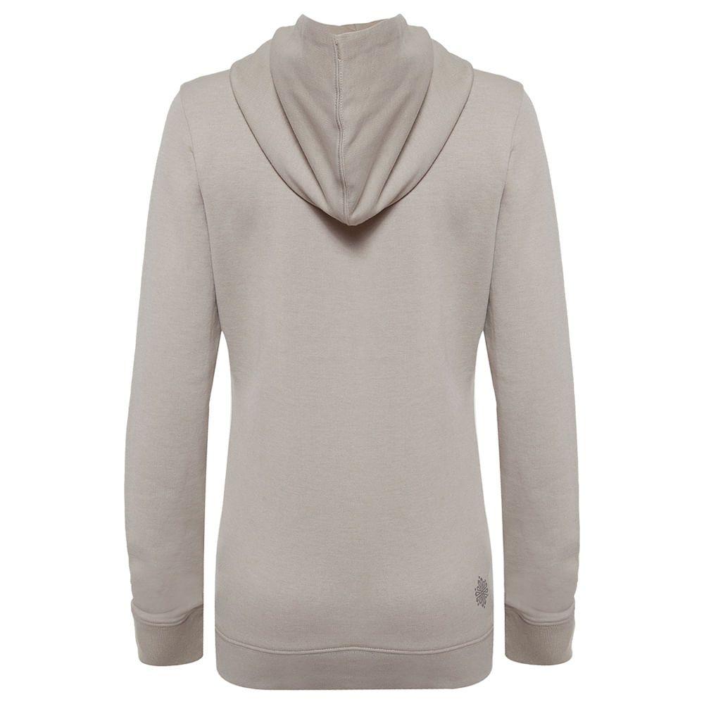 Poleron Mujer Insigne Cotton Hoody Melange Beige Lippi-1
