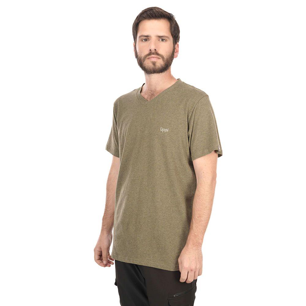 Polera Hombre Montserrat Cotton T-Shirt Melange Azul Lippi-1