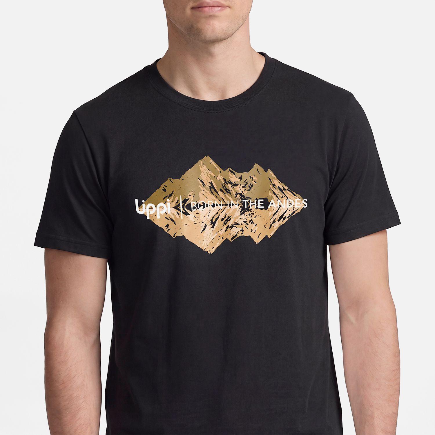 Polera Hombre Ulmo Front Print T-Shirt Negro Lippi V27-3