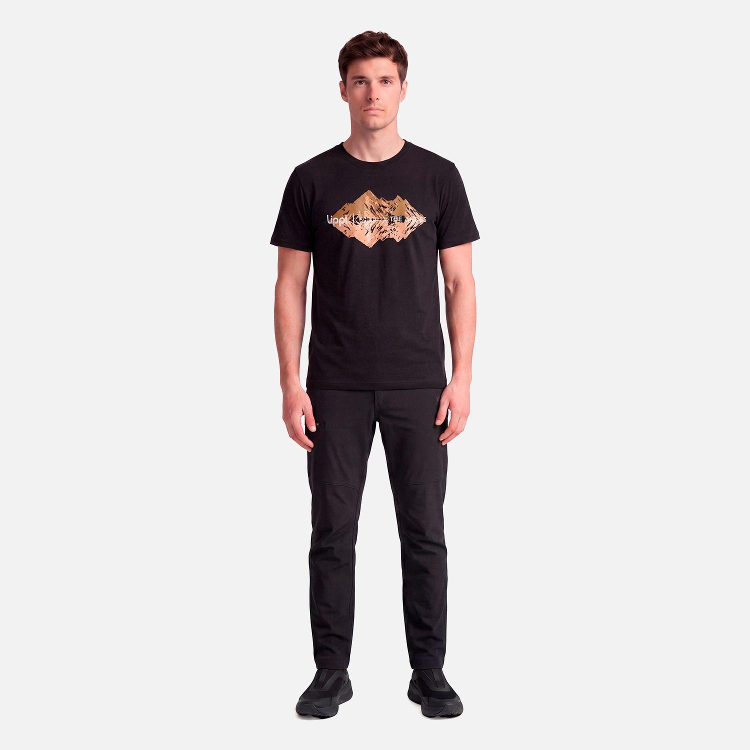 Polera Hombre Ulmo Front Print T-Shirt Negro Lippi V27-4