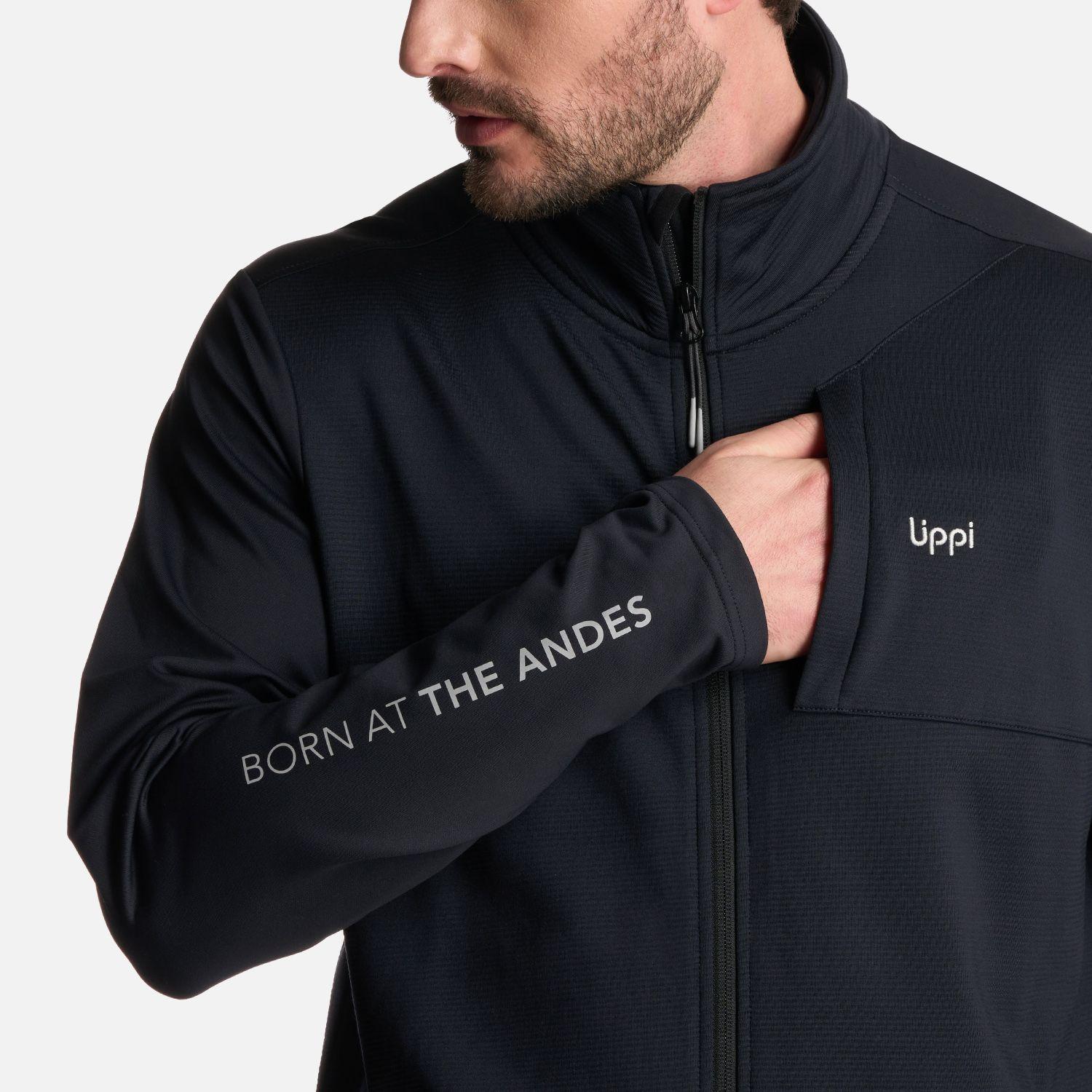 Polerón Hombre Dawson Nano-F Full Zip Negro Lippi-3