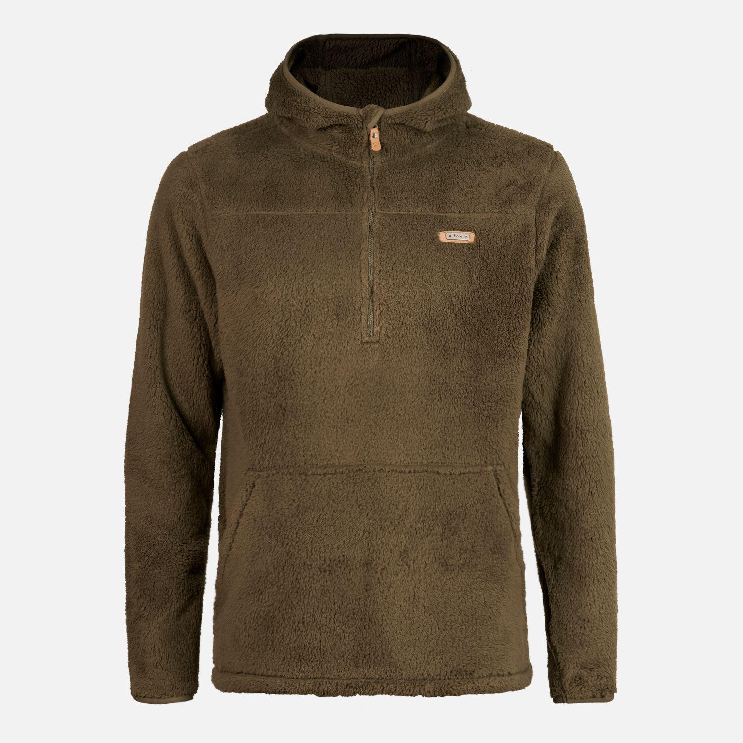 Poleron Hombre Warmy Hoody Sweatshirt Oliva Oscuro Lippi-0