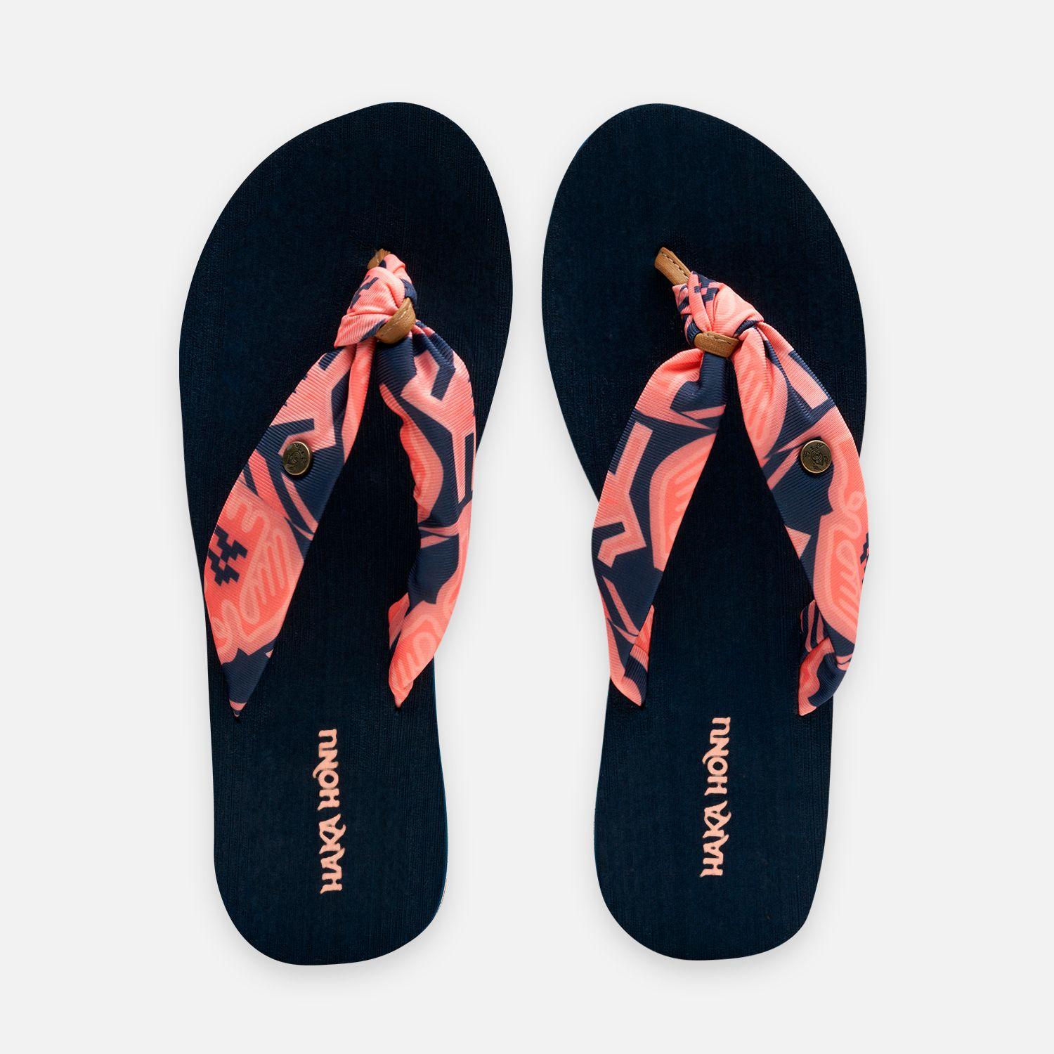 Sandalia Mujer Shancleta Azul Haka Honu-3