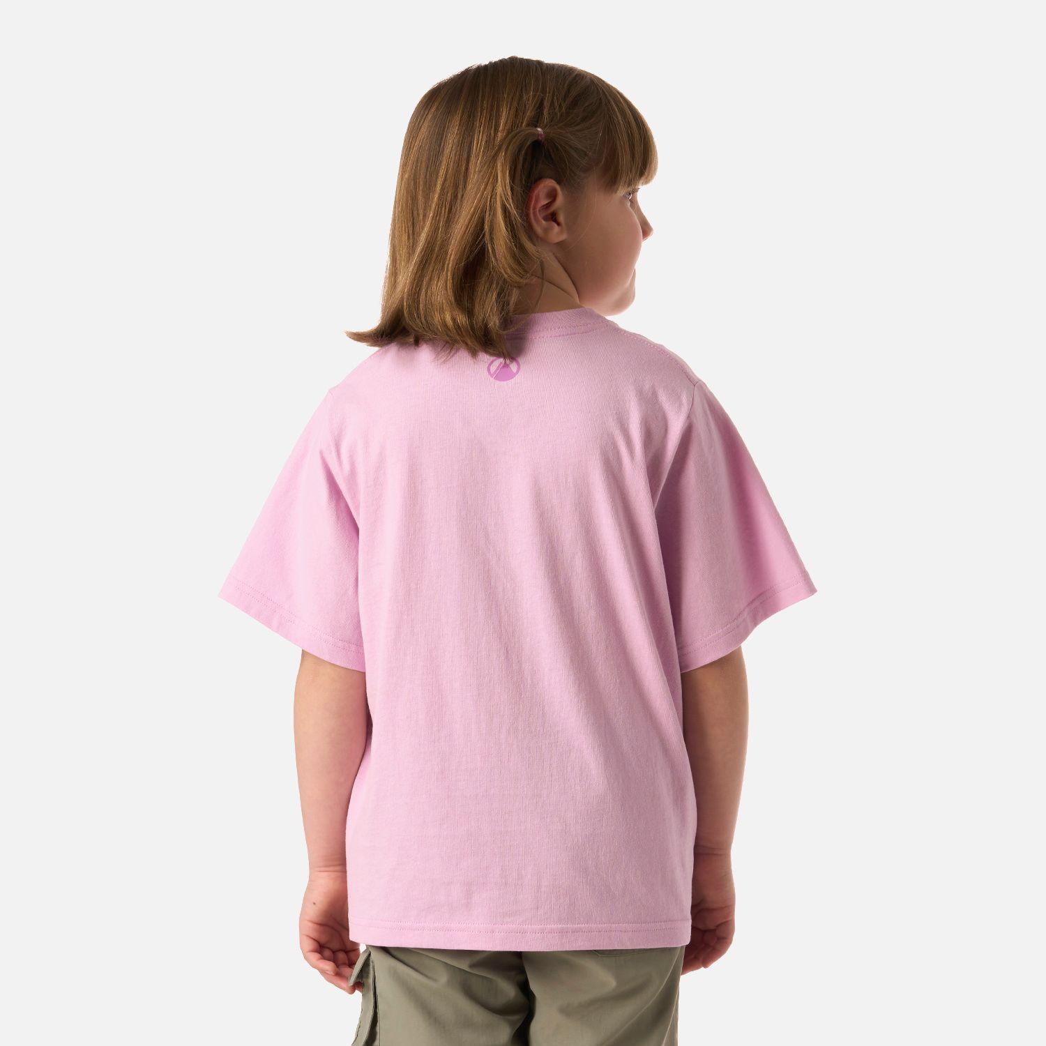 Polera Niña Explore Oversize T-Shirt Rosa Lippi V26-2