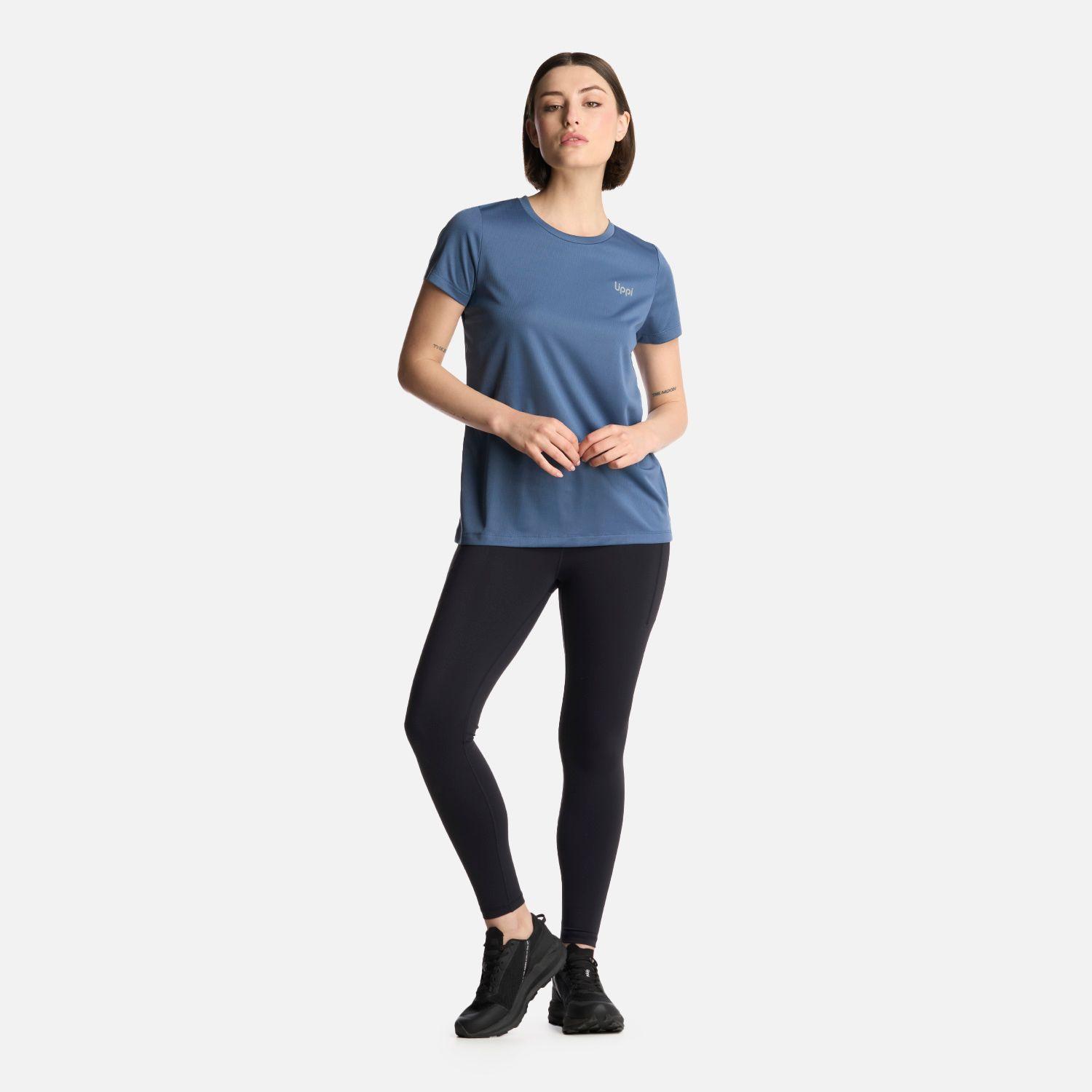 Polera Mujer Core Q-Dry T-Shirt Azul Piedra Lippi-4
