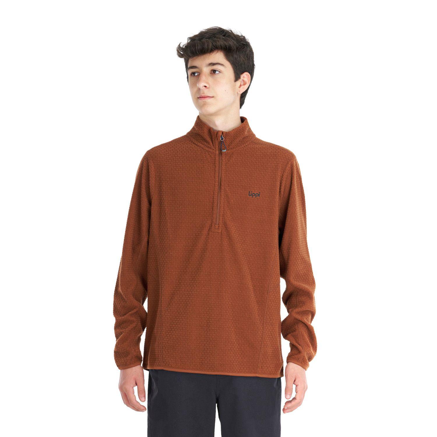 Poleron Teen Boy Mild Nano-F 14 Zip Terracota Lippi V22-1