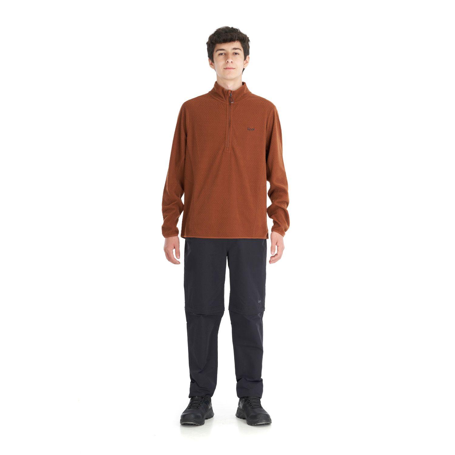 Poleron Teen Boy Mild Nano-F 14 Zip Terracota Lippi V22-5
