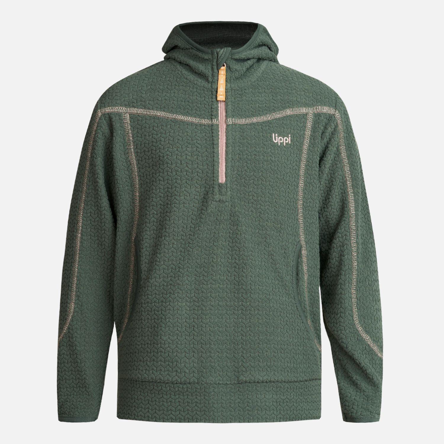 Poleron Niña Saltamontes Nano-F 14 Zip Hoody Verde Botella Lippi-0