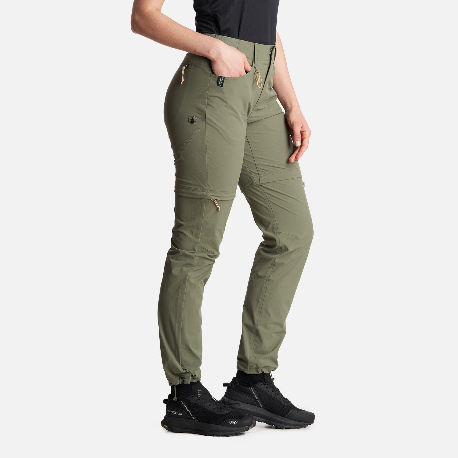 Pantalon Mujer  Lennox Q-Dry Mix-2 Pants Verde Musgo Lippi-2