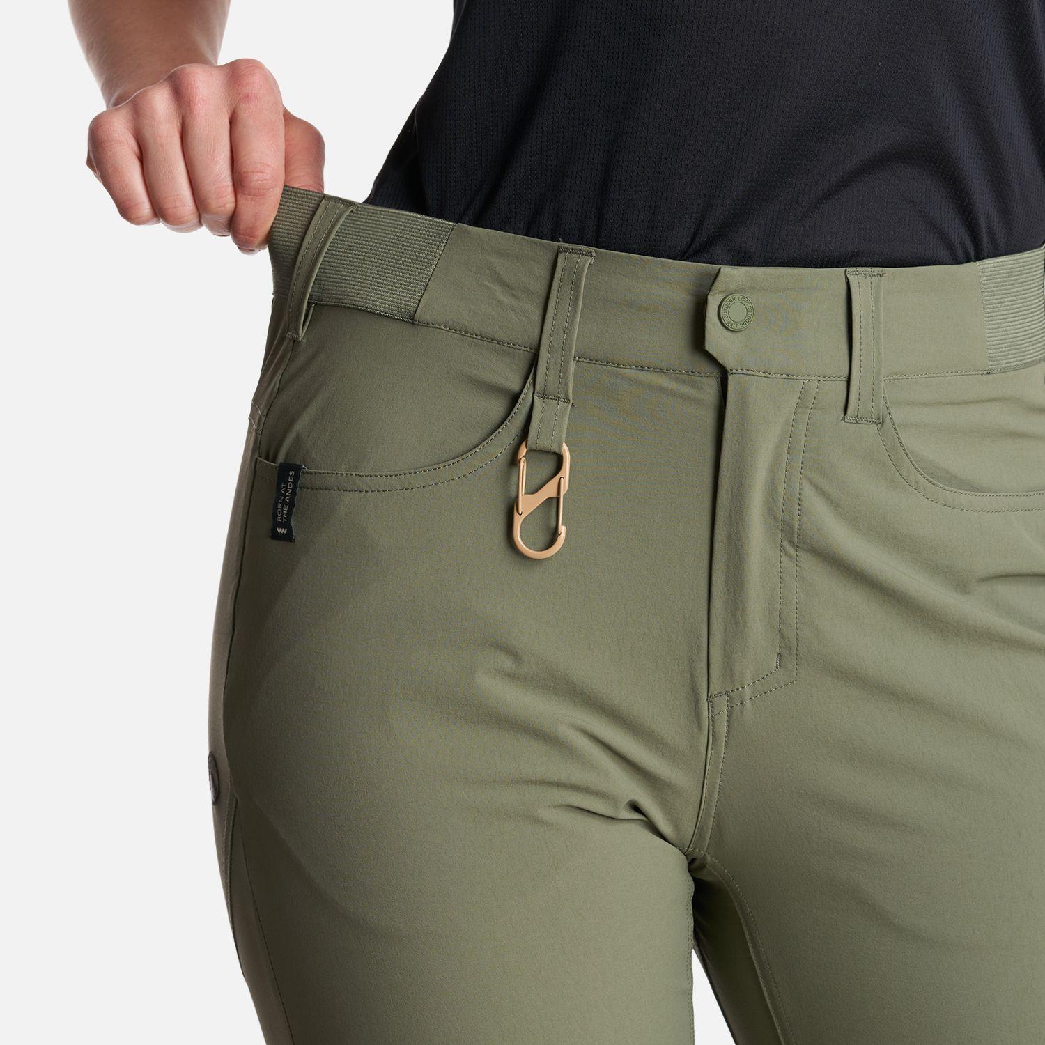Pantalon Mujer  Lennox Q-Dry Mix-2 Pants Verde Musgo Lippi-4