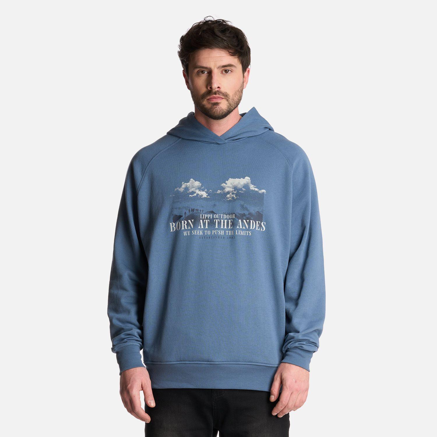 Polerón Hombre Insigne Hoody Sweatshirt Front Azul Lippi-0