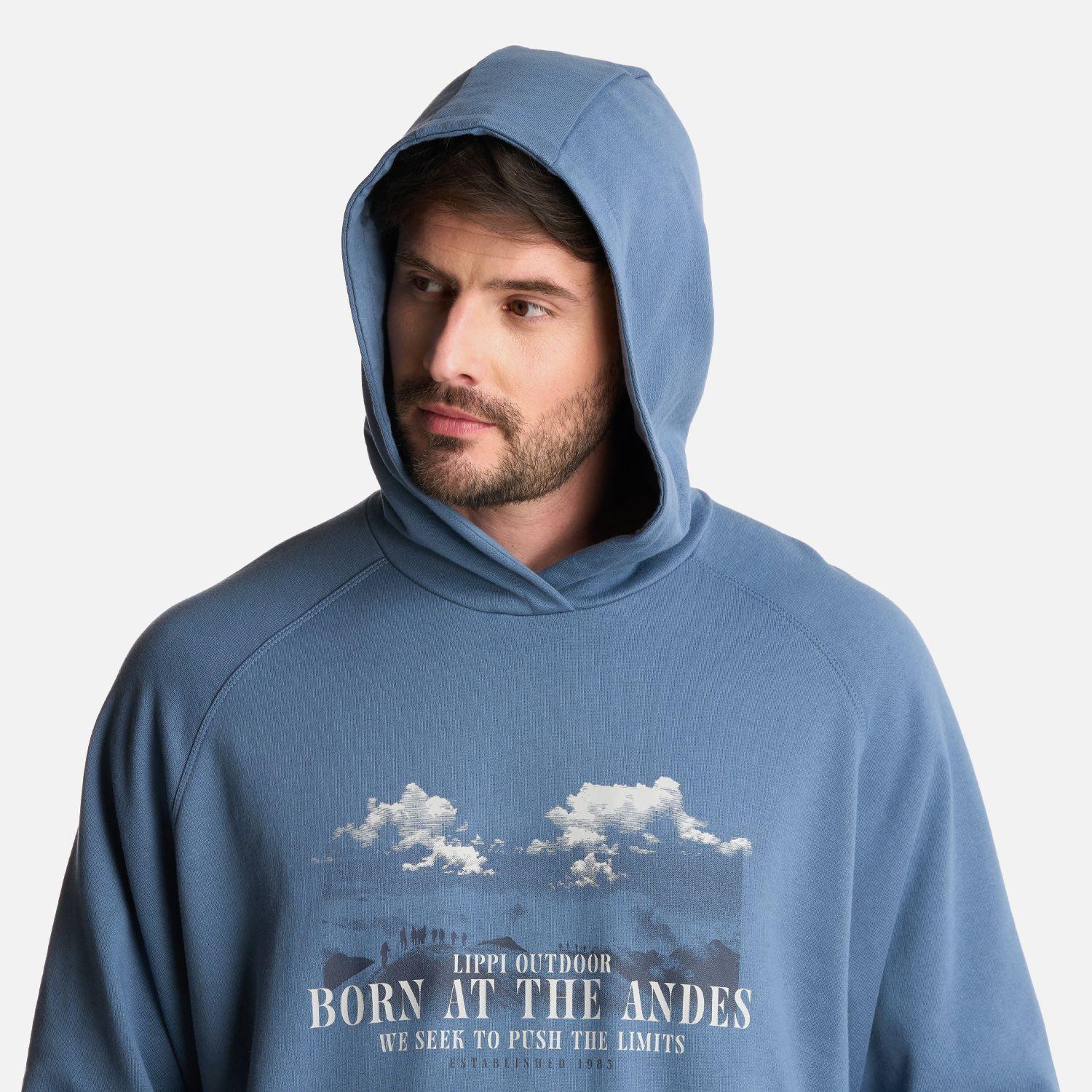 Polerón Hombre Insigne Hoody Sweatshirt Front Azul Lippi-3