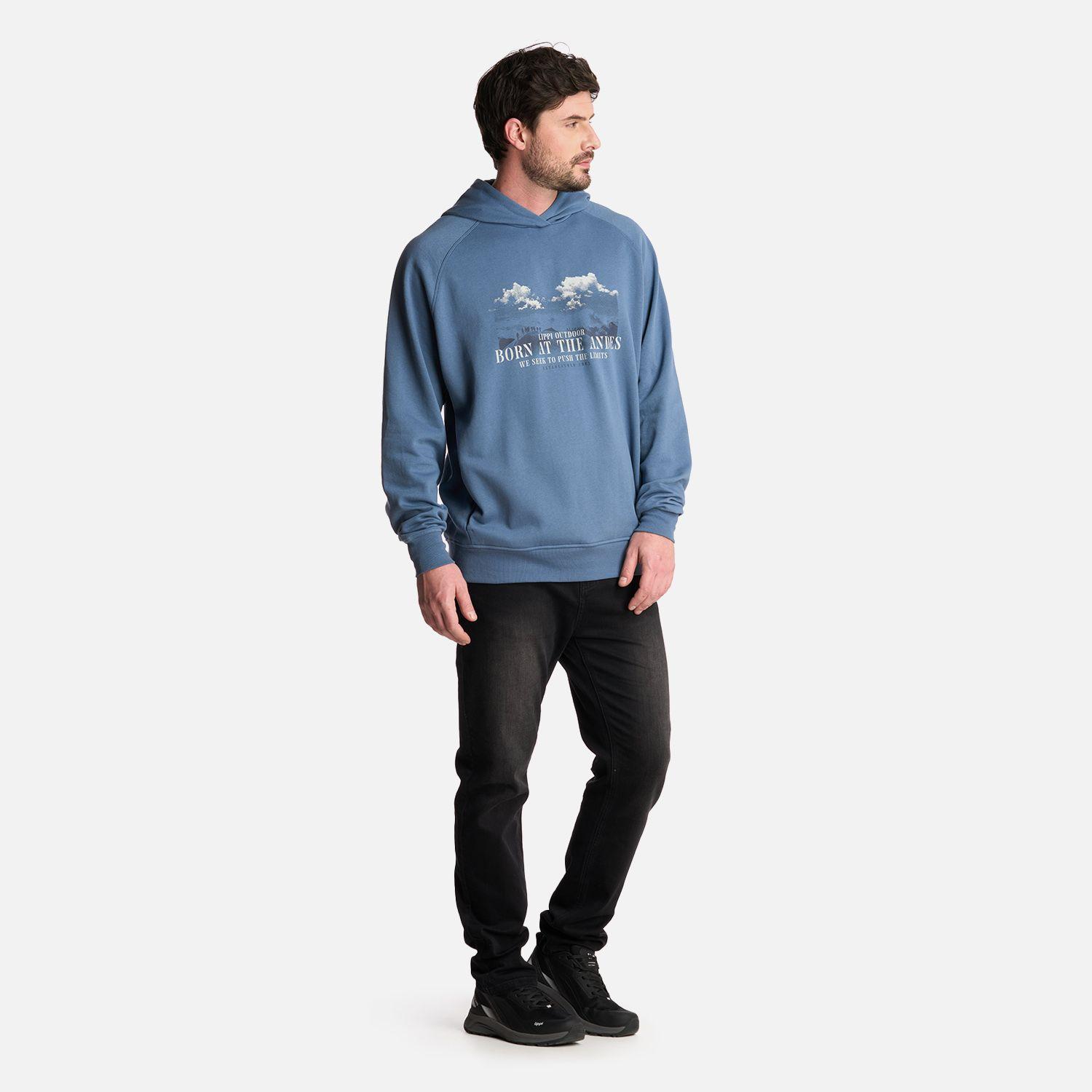 Polerón Hombre Insigne Hoody Sweatshirt Front Azul Lippi-5