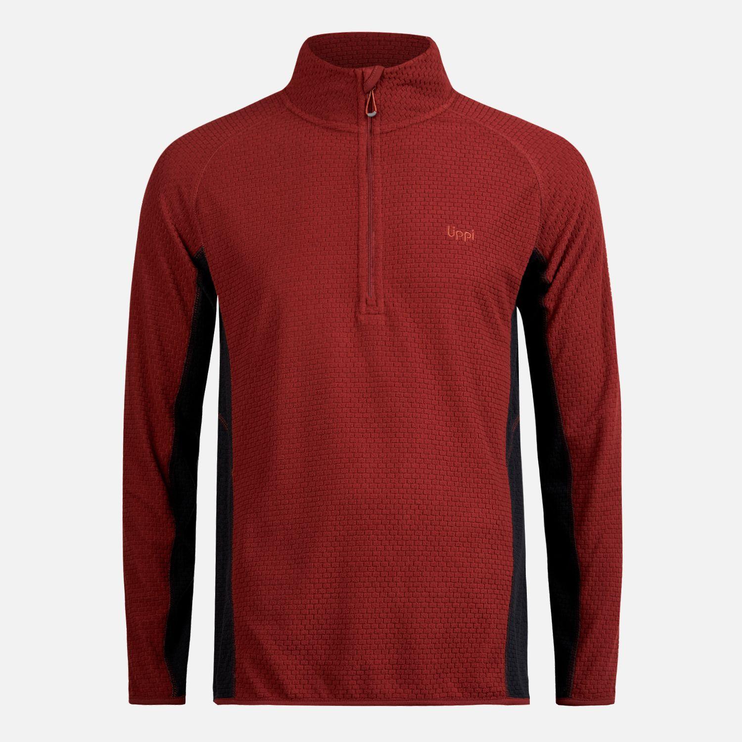Poleron Hombre Jacaranda Nano-F 1/4 Zip Vino Lippi-0