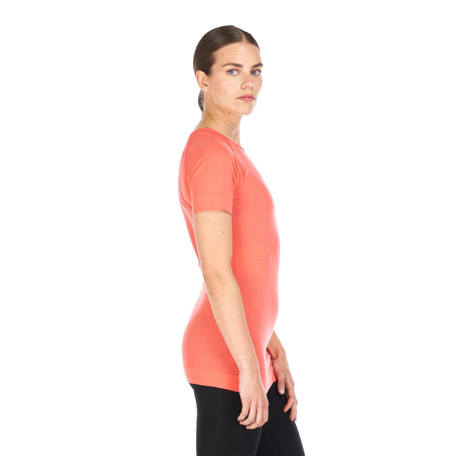 Primera Capa Mujer Skintec 1000 Seamless Short Sleeve Coral Lippi-3