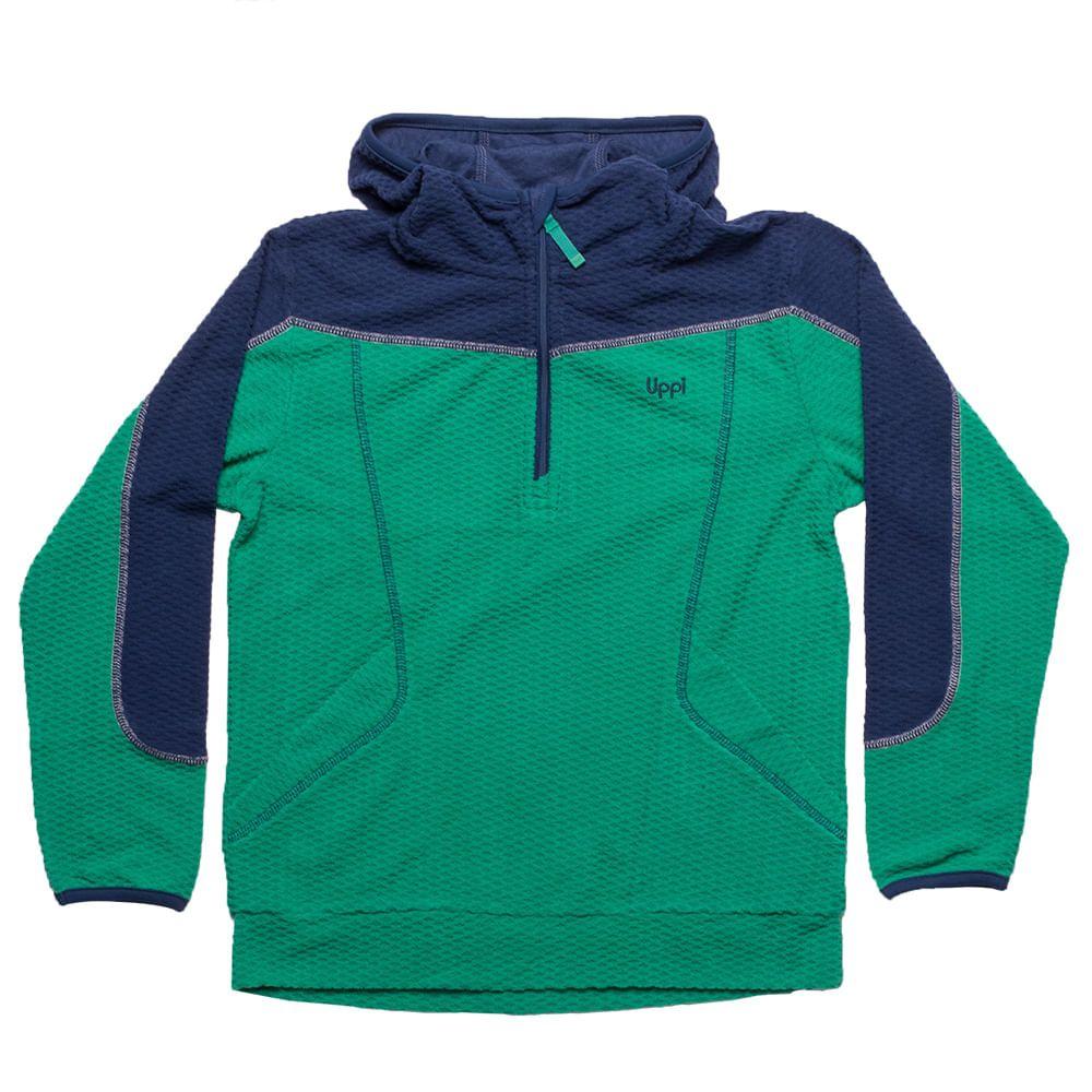Poleron Niño Saltamontes Nano-F 14 Zip Hoody Verde / Azul Marino Lippi-0