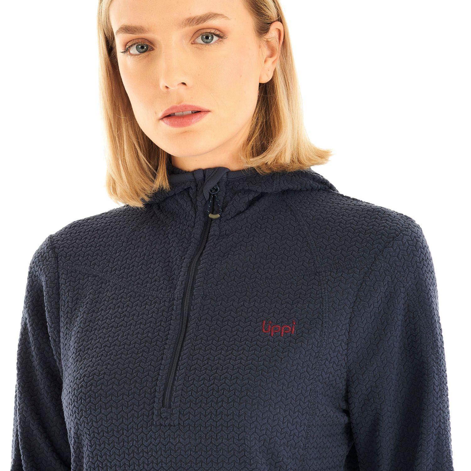 Poleron Mujer Jacaranda Nano-F 14 Zip Hoody Azul Marino Lippi-7