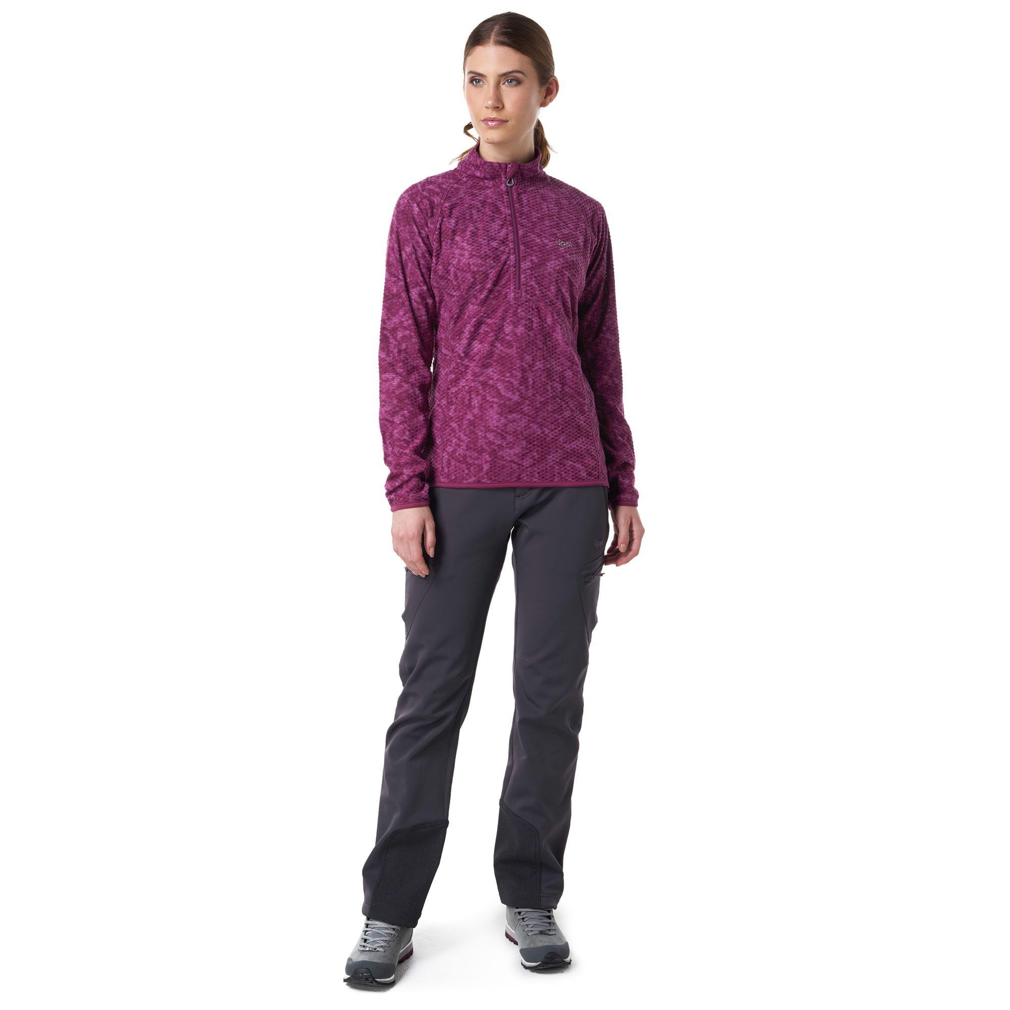 Poleron Mujer Jacaranda Nano-F 14 Zip Print Coral Lippi-1