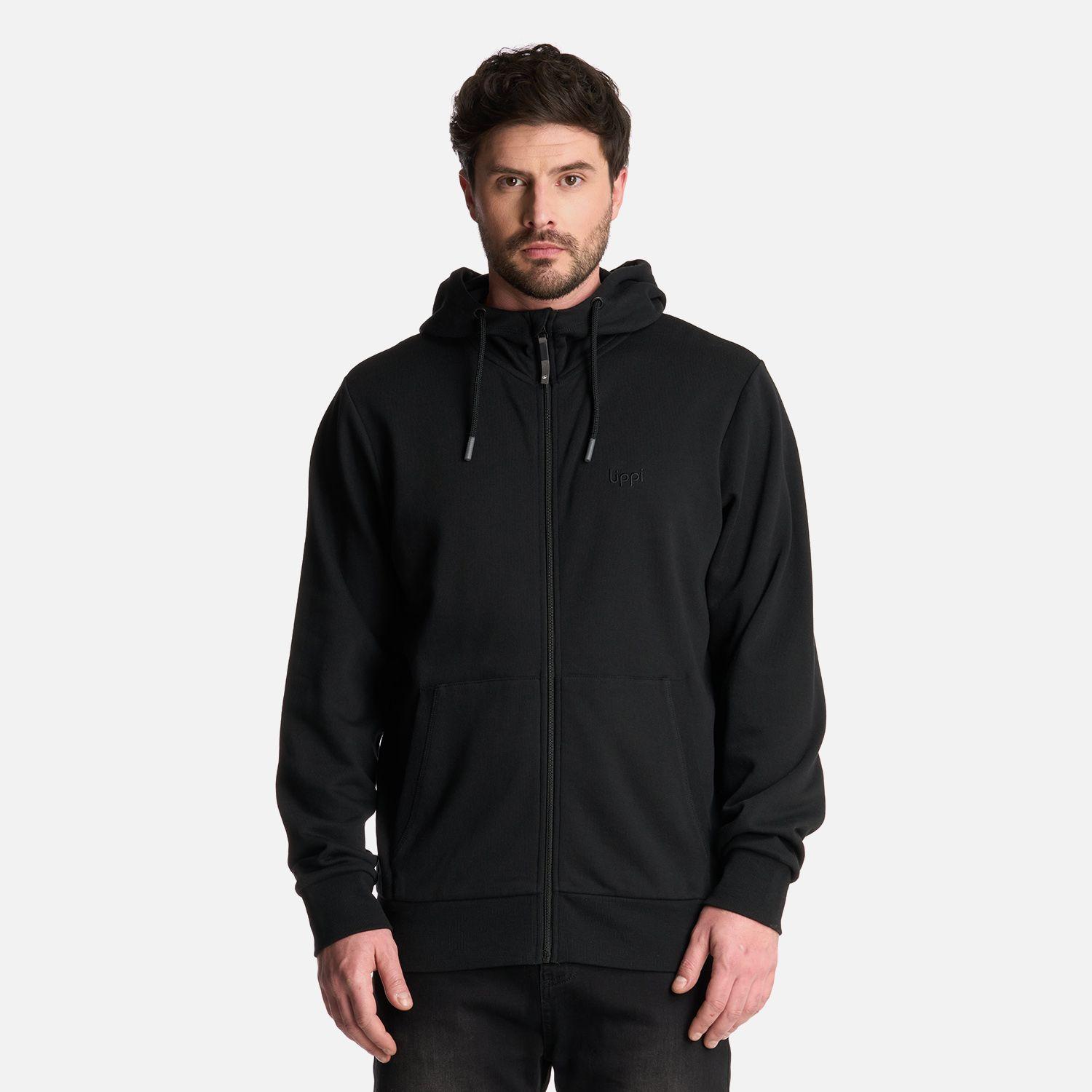 Polerón Hombre Ulmo Full Zip Hoody Sweatshirt Negro Lippi-0