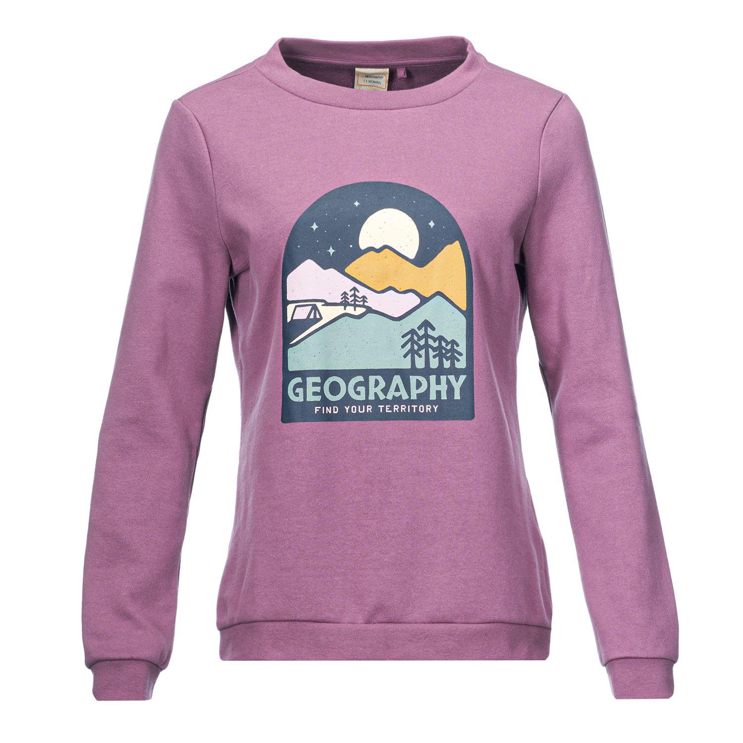 Poleron Mujer Pompeya Frambuesa Geography-0