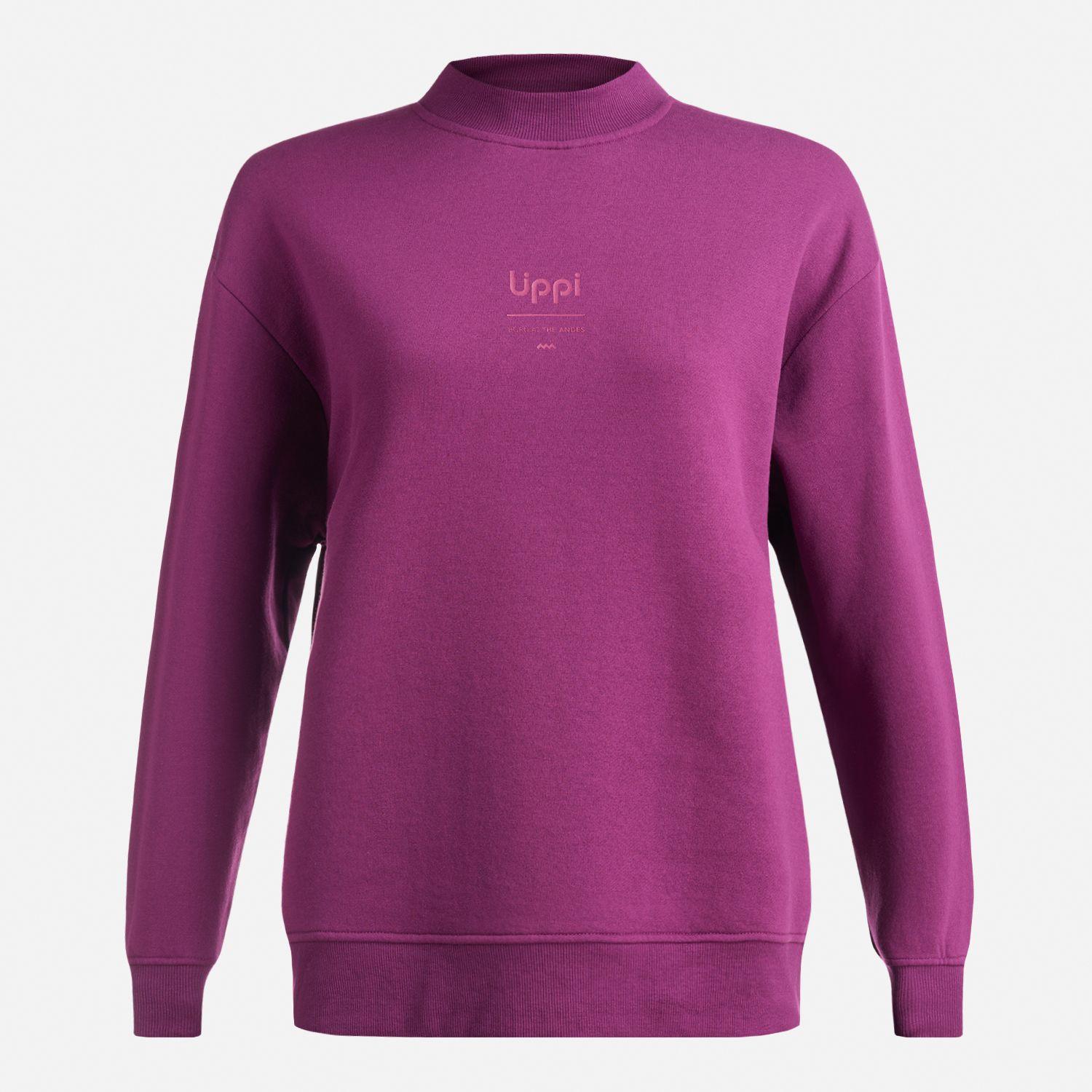 Poleron Mujer Ulmo Mid Point Crewneck Sweatshirt Morado Lippi-0
