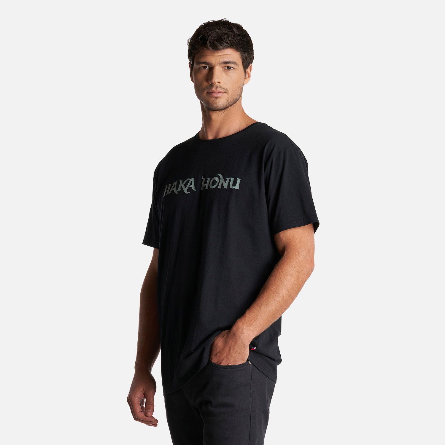 Polera Hombre Logo Negro Haka Honu V24-2