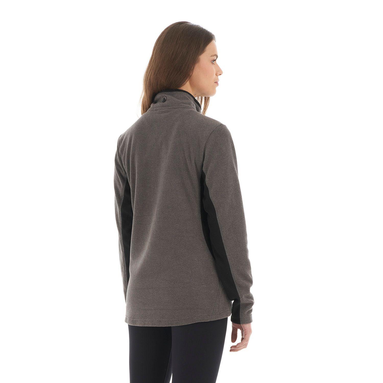 Poleron Mujer Lighter Nano-F 14 Zip Grafito Lippi V22-4