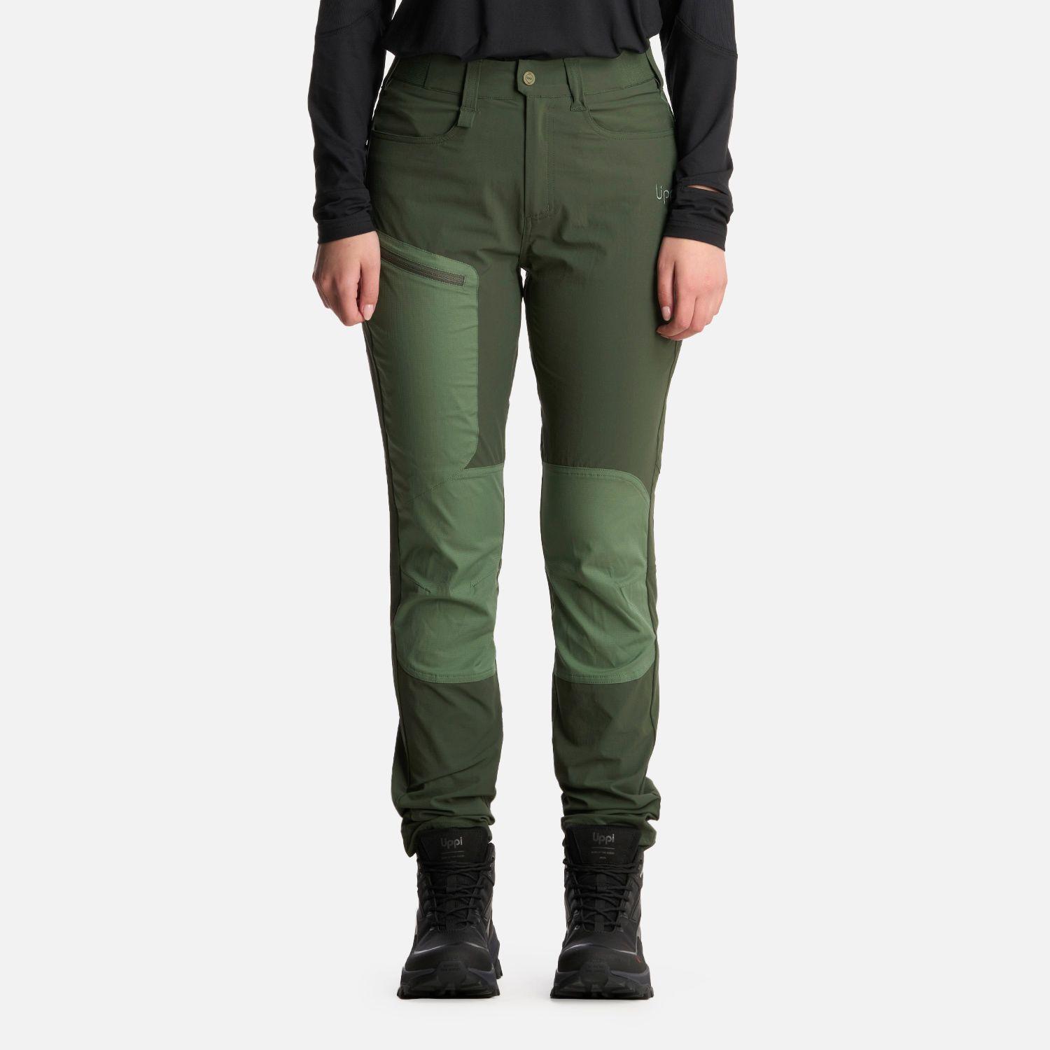 Pantalón Mujer Lennox Q-Dry Slim Fit Verde Militar Lippi-0