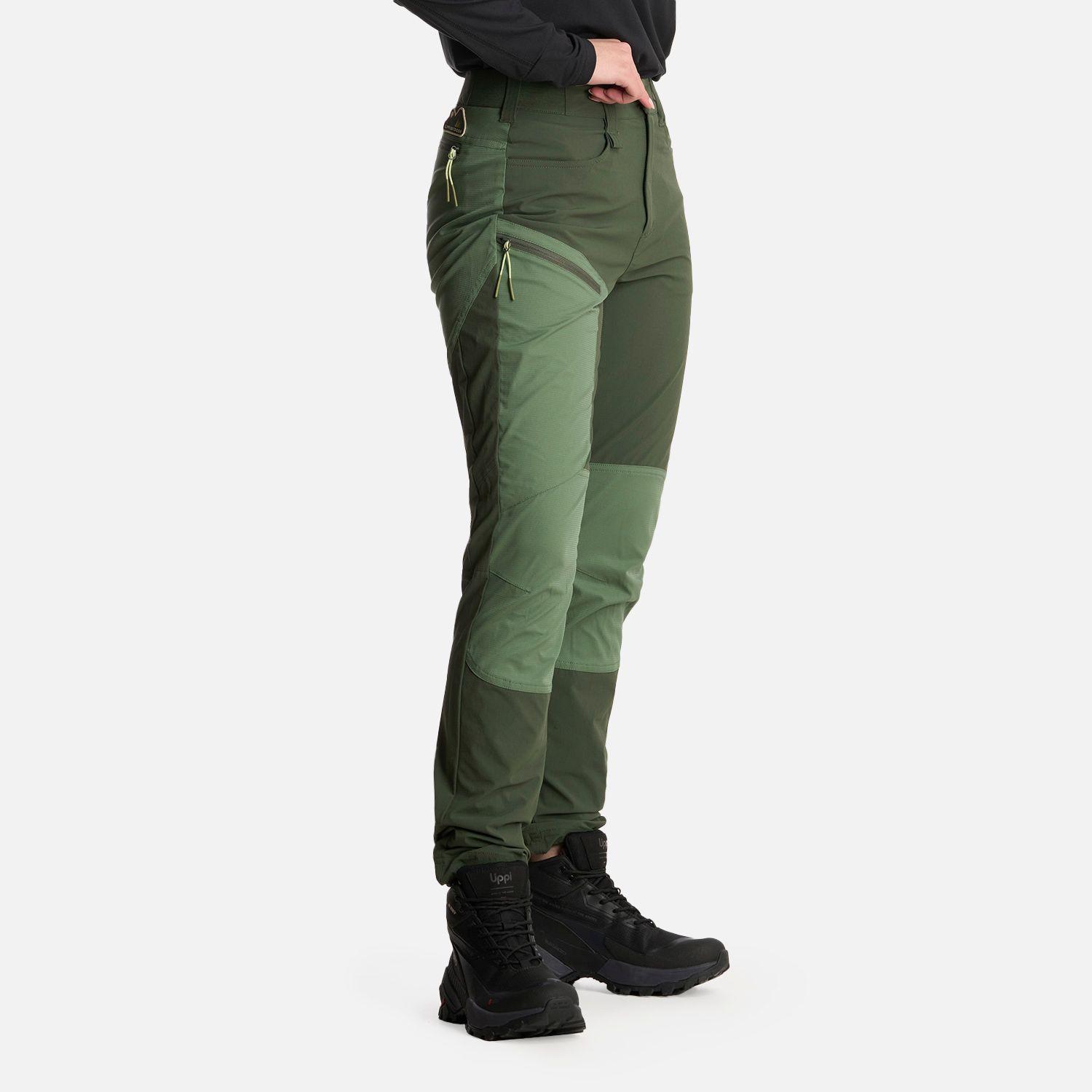 Pantalón Mujer Lennox Q-Dry Slim Fit Verde Militar Lippi-1