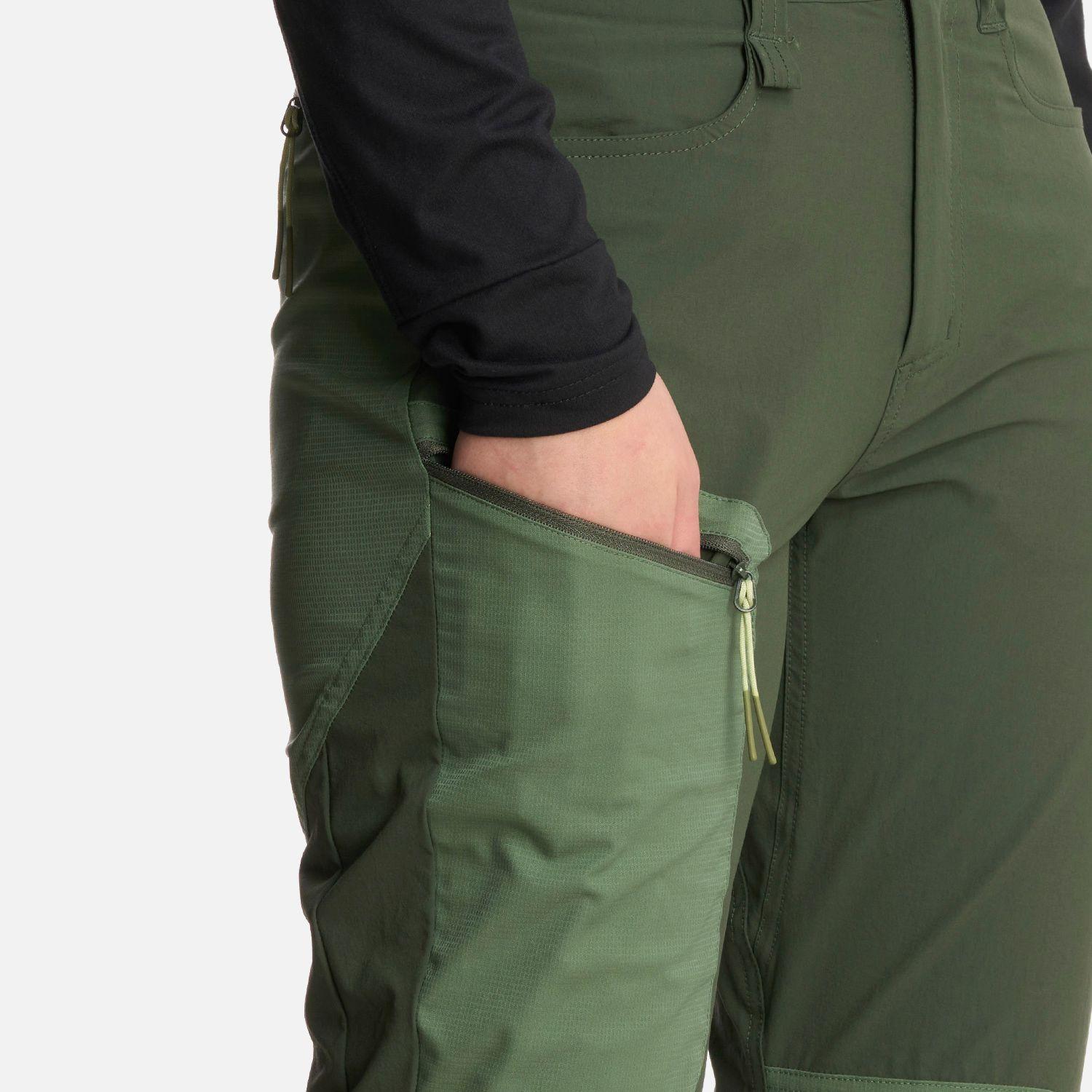 Pantalón Mujer Lennox Q-Dry Slim Fit Verde Militar Lippi-4