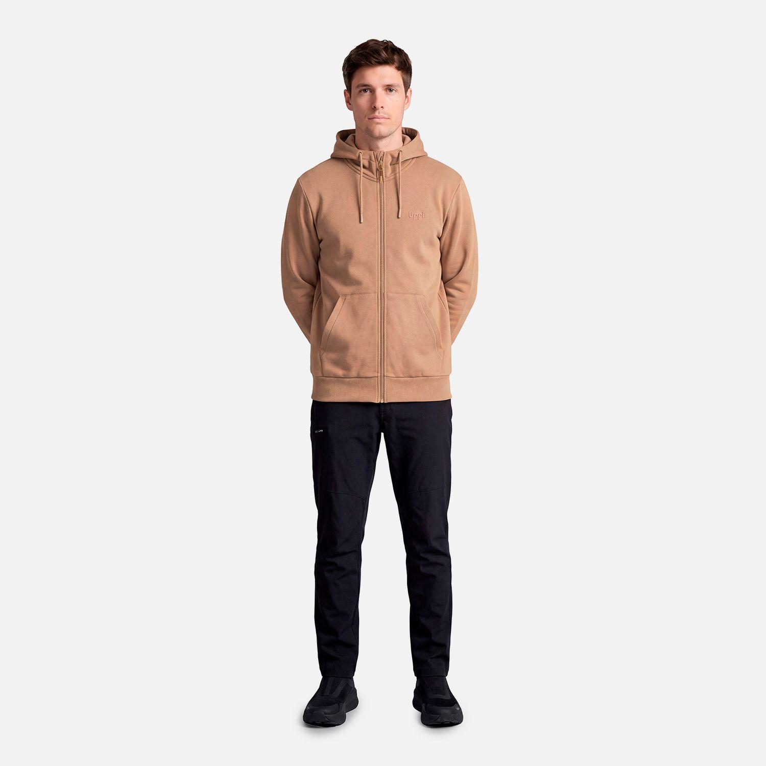 Polerón Hombre Ulmo Full Zip Hoody Sweatshirt Canela Lippi V27-4