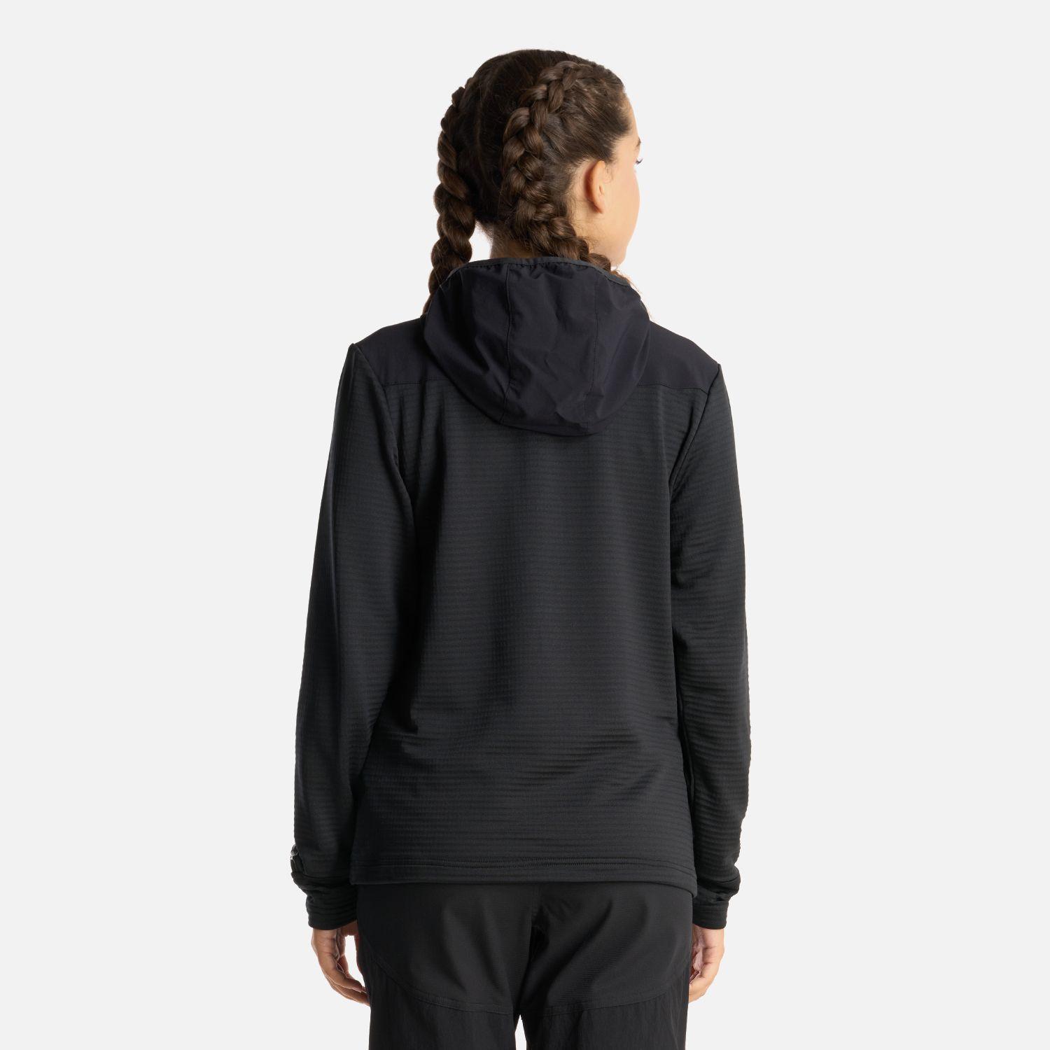 Poleron Teen Girl Karova 1/4 Zip Hoody Negro Lippi-3