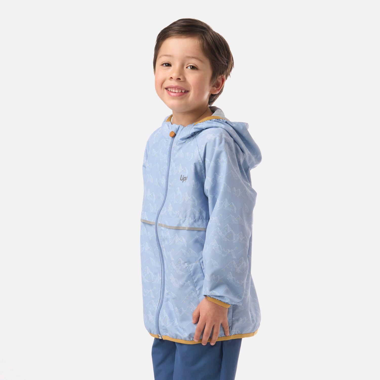 Chaqueta Niño Nightfall Windbreaker Hoody Jacket Celeste Lippi V26-1