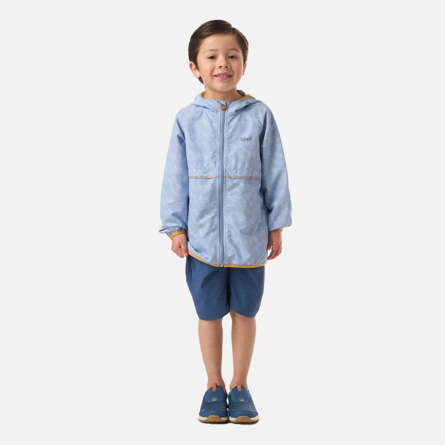 Chaqueta Niño Nightfall Windbreaker Hoody Jacket Celeste Lippi V26-5
