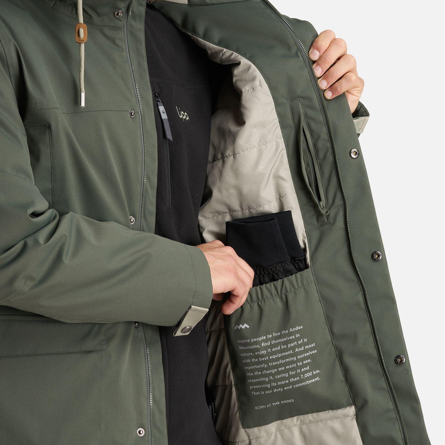 Chaqueta Hombre DayBreak B-Dry Jacket Verde Militar Lippi-8