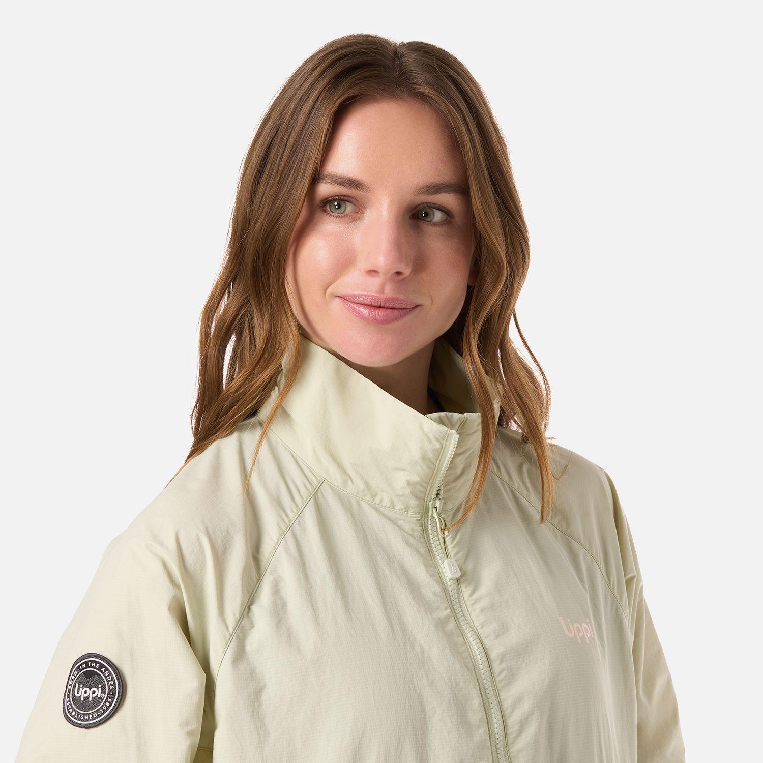 Chaqueta Mujer WindCity WindBreaker 1/4 Zip Jacket Verde Lippi V26-3