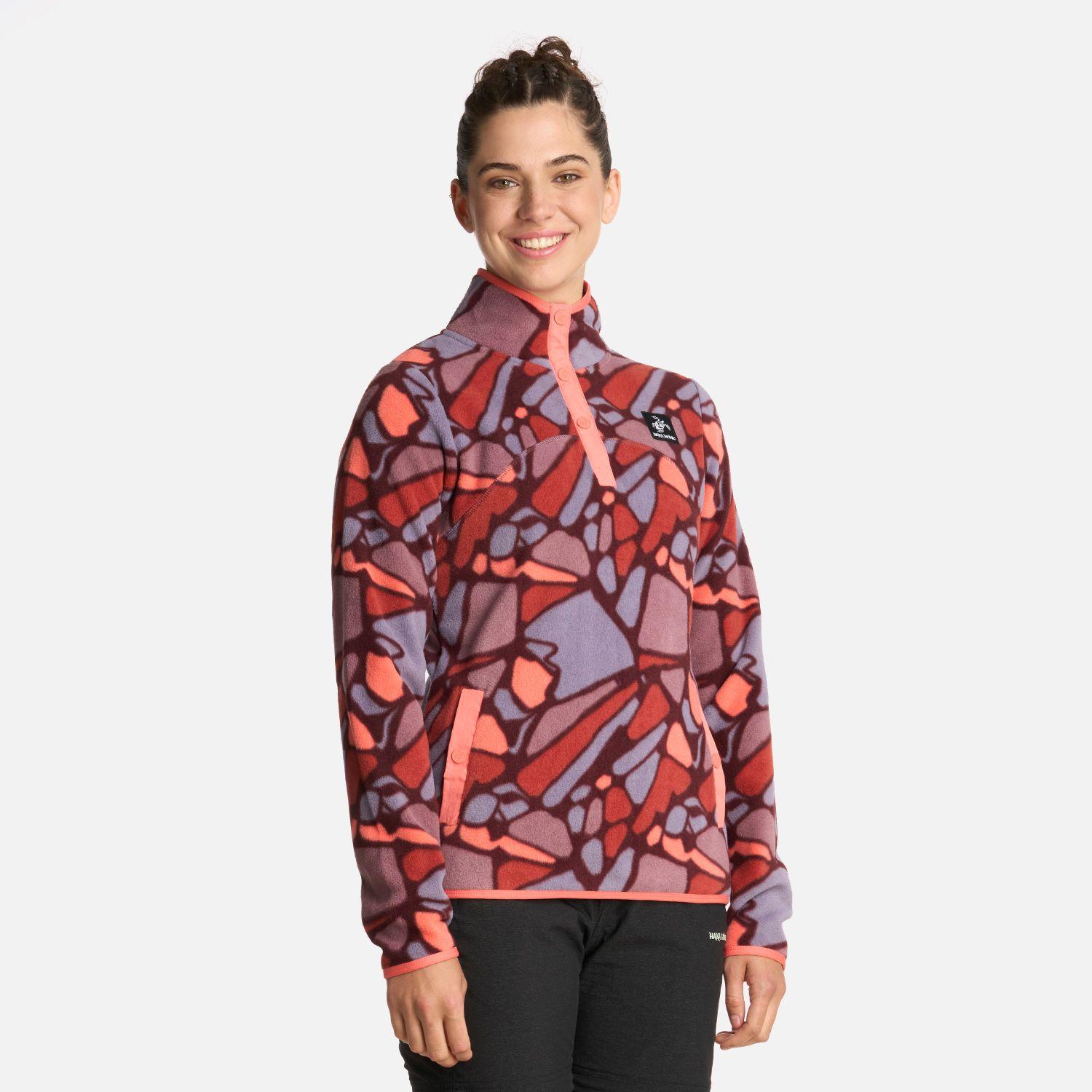 Polerón Mujer Tokerau Print Coral Haka Honu I25-1