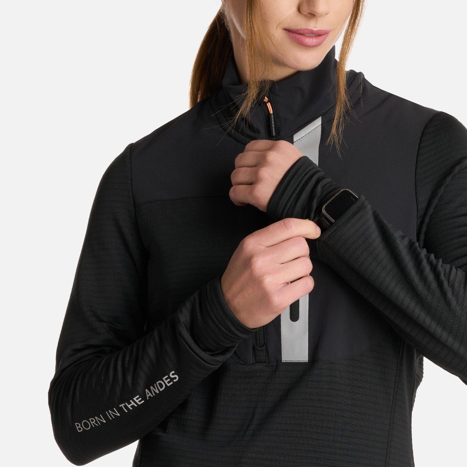 Polerón Mujer Karova Nano-f 14 Zip Negro Lippi I25-4