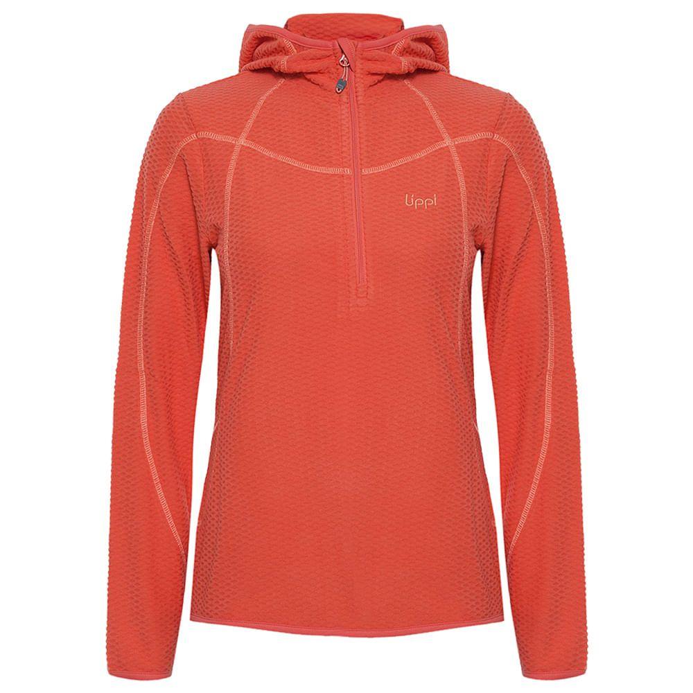 Poleron Mujer Jacaranda Nano-F 14 Zip Hoody Salmon Lippi-0