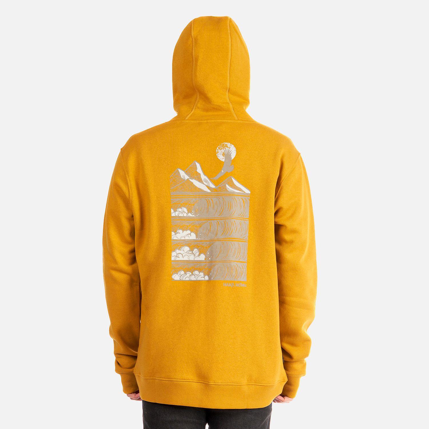 Poleron Hombre Ninja Mostaza Haka Honu I22-4