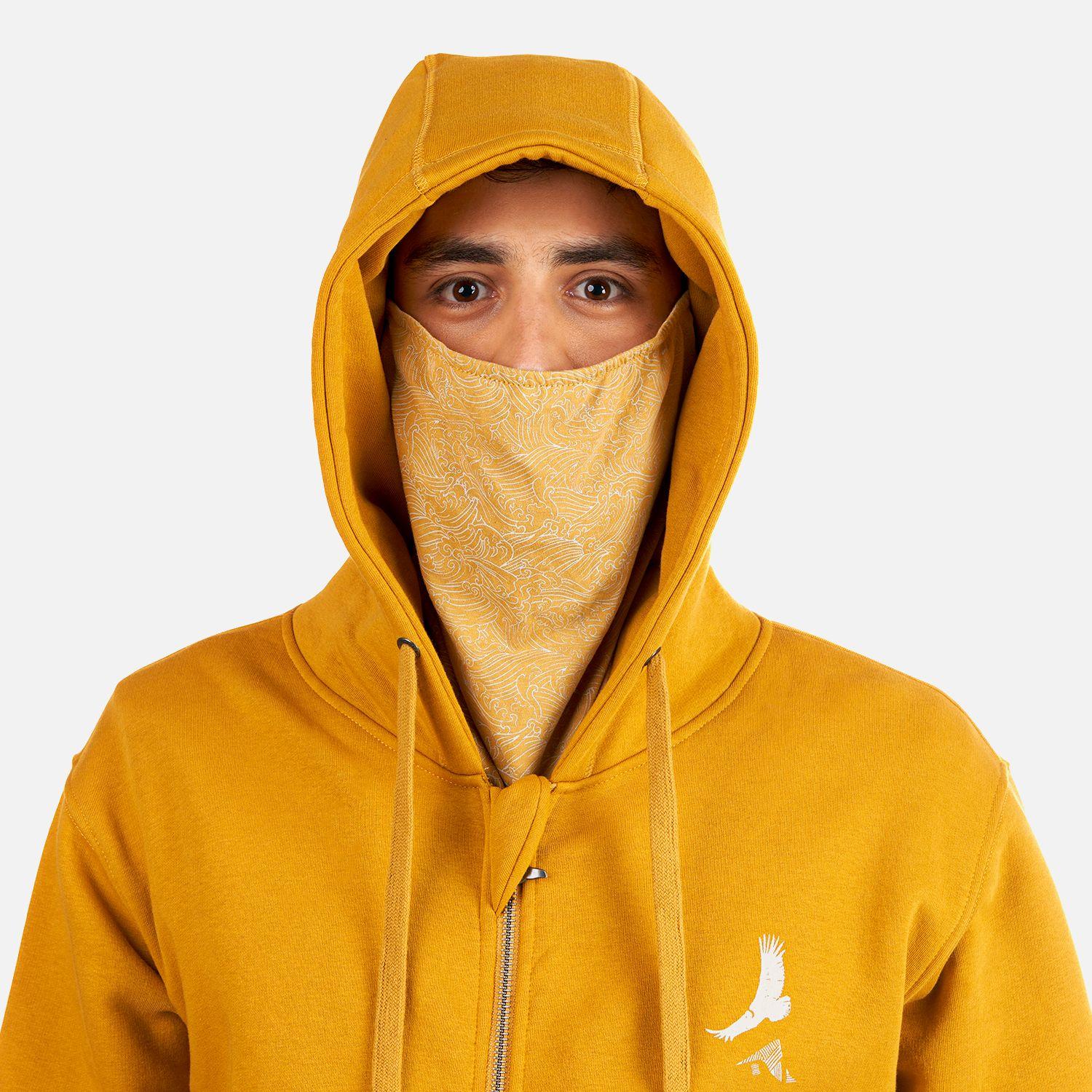 Poleron Hombre Ninja Mostaza Haka Honu I22-5