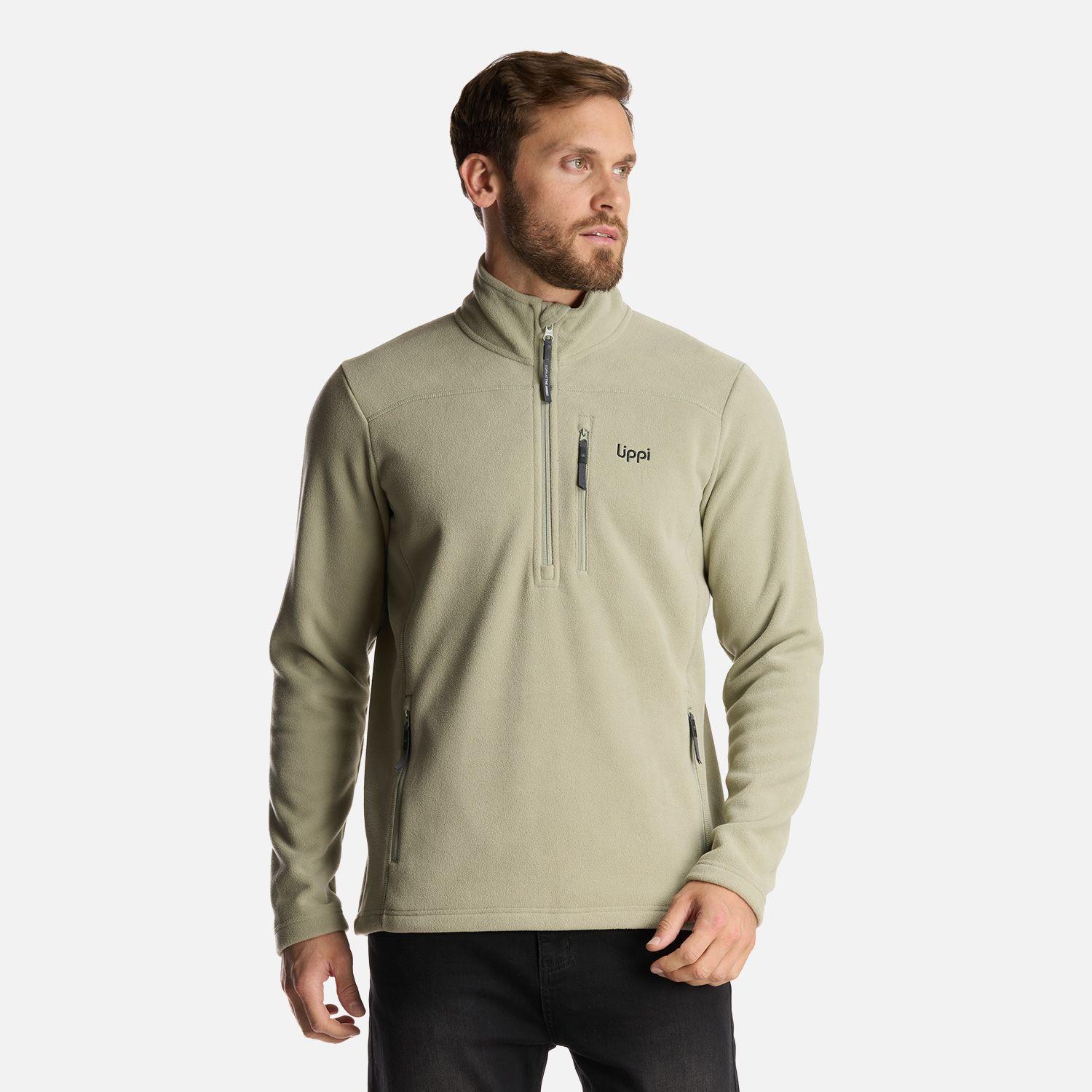 Chaqueta Hombre Paicavi Therm-Pro 14 Zip Jacket Verde Grisaceo Lippi-1