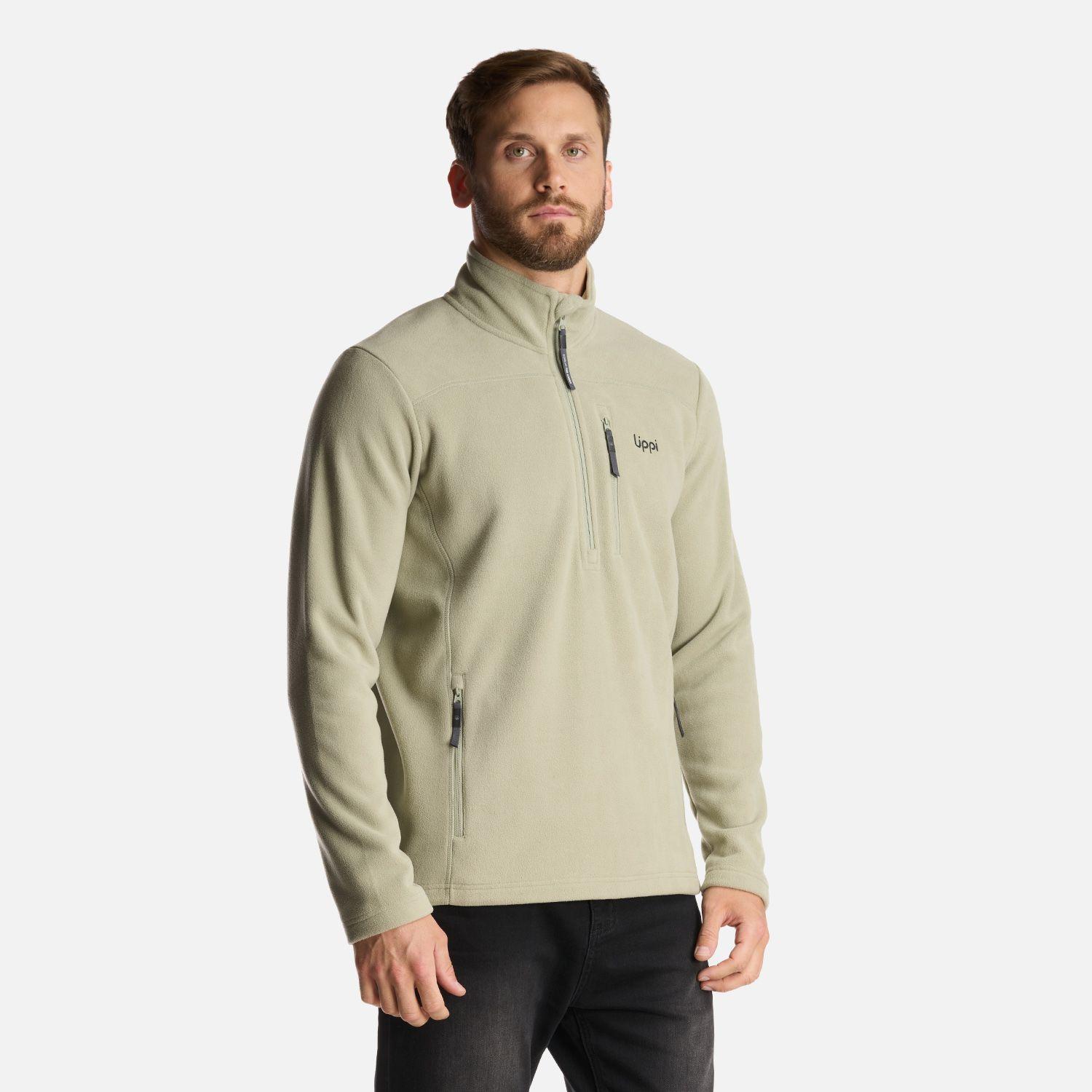 Chaqueta Hombre Paicavi Therm-Pro 14 Zip Jacket Verde Grisaceo Lippi-2
