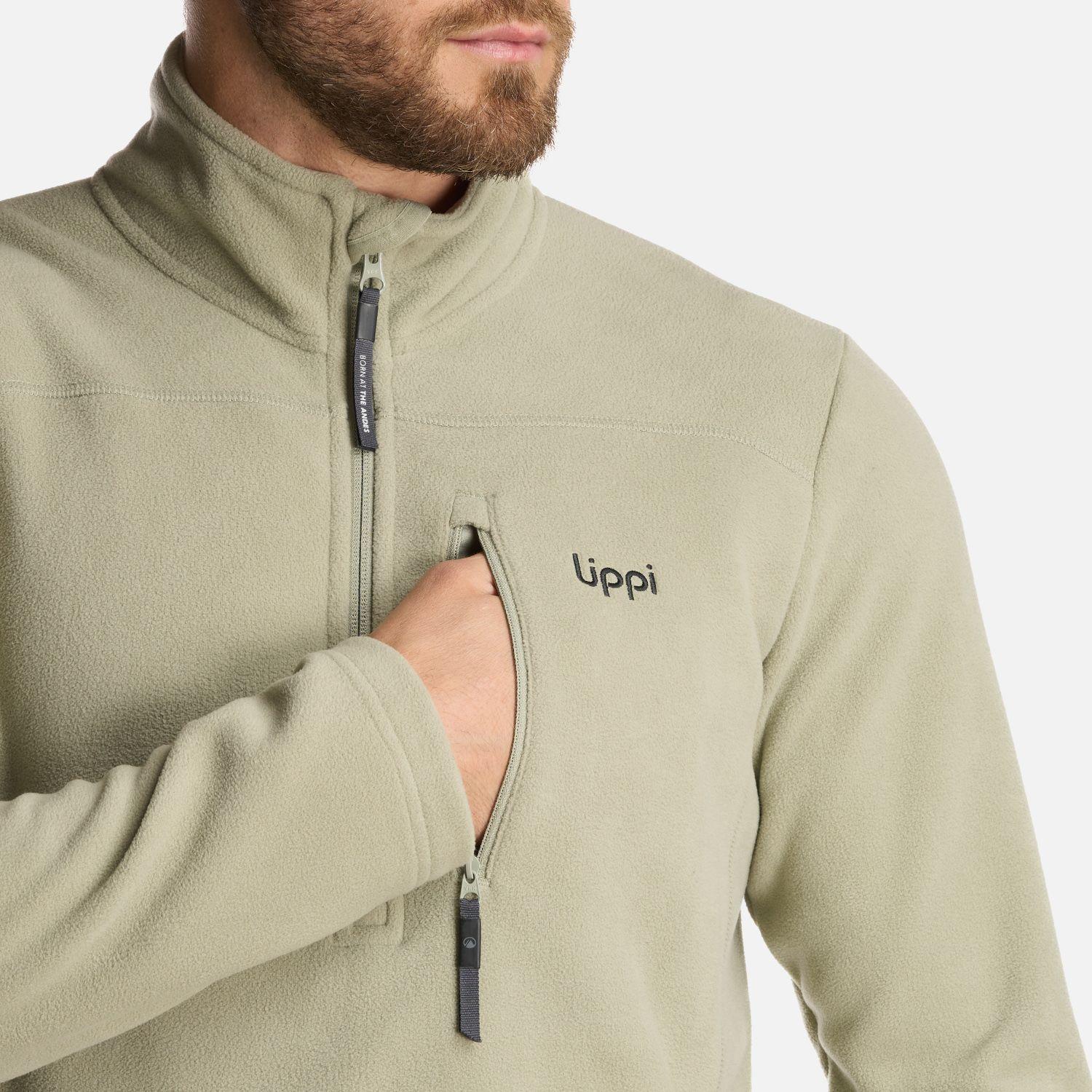 Chaqueta Hombre Paicavi Therm-Pro 14 Zip Jacket Verde Grisaceo Lippi-5
