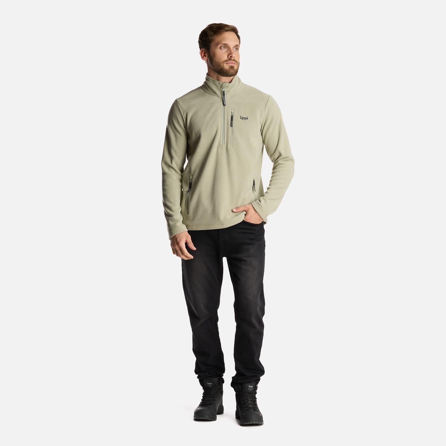 Chaqueta Hombre Paicavi Therm-Pro 14 Zip Jacket Verde Grisaceo Lippi-8